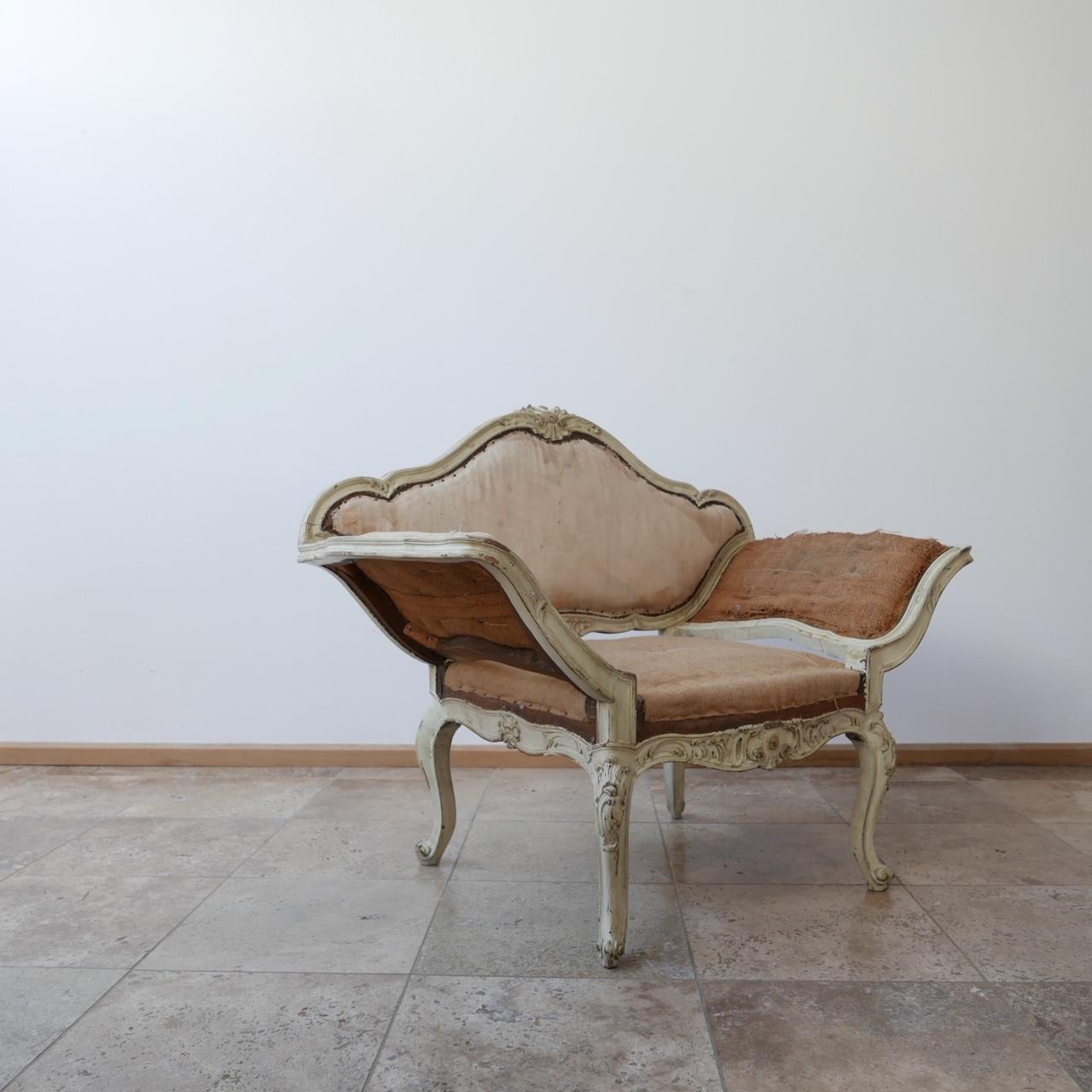 Paar französische antike Sessel im Angebot 4