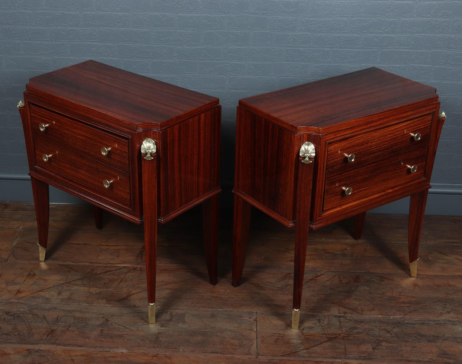 Pair of French Art Deco Bedside Chests For Sale 5
