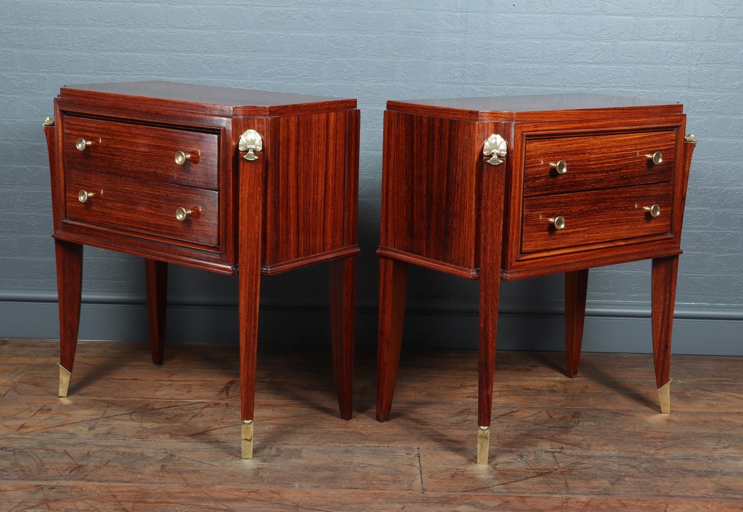Pair of French Art Deco Bedside Chests For Sale 6
