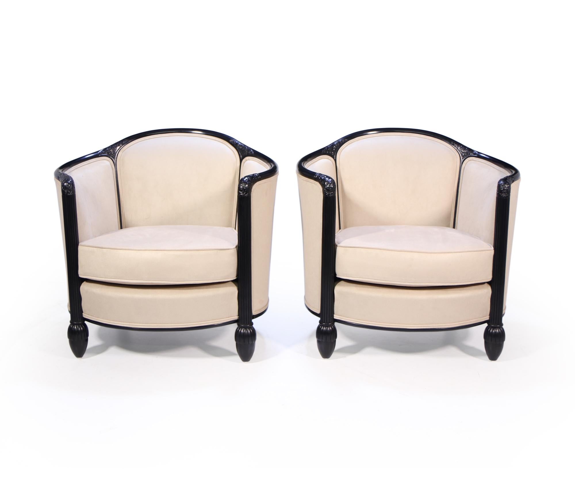 Pair of French Art Deco Chairs, c1920 7
