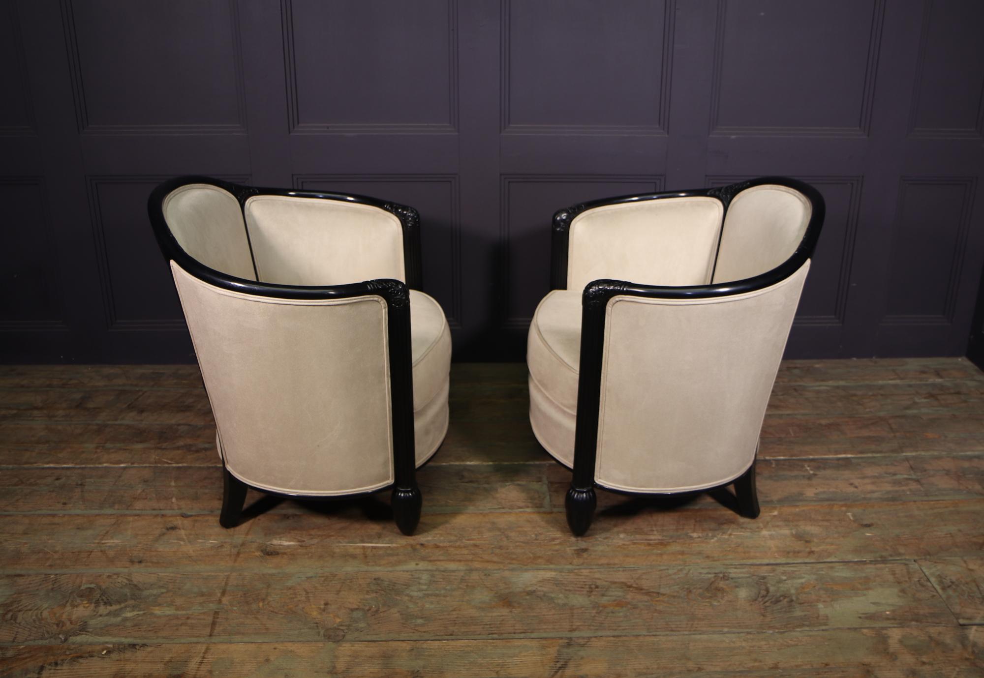 Pair of French Art Deco Chairs, c1920 8
