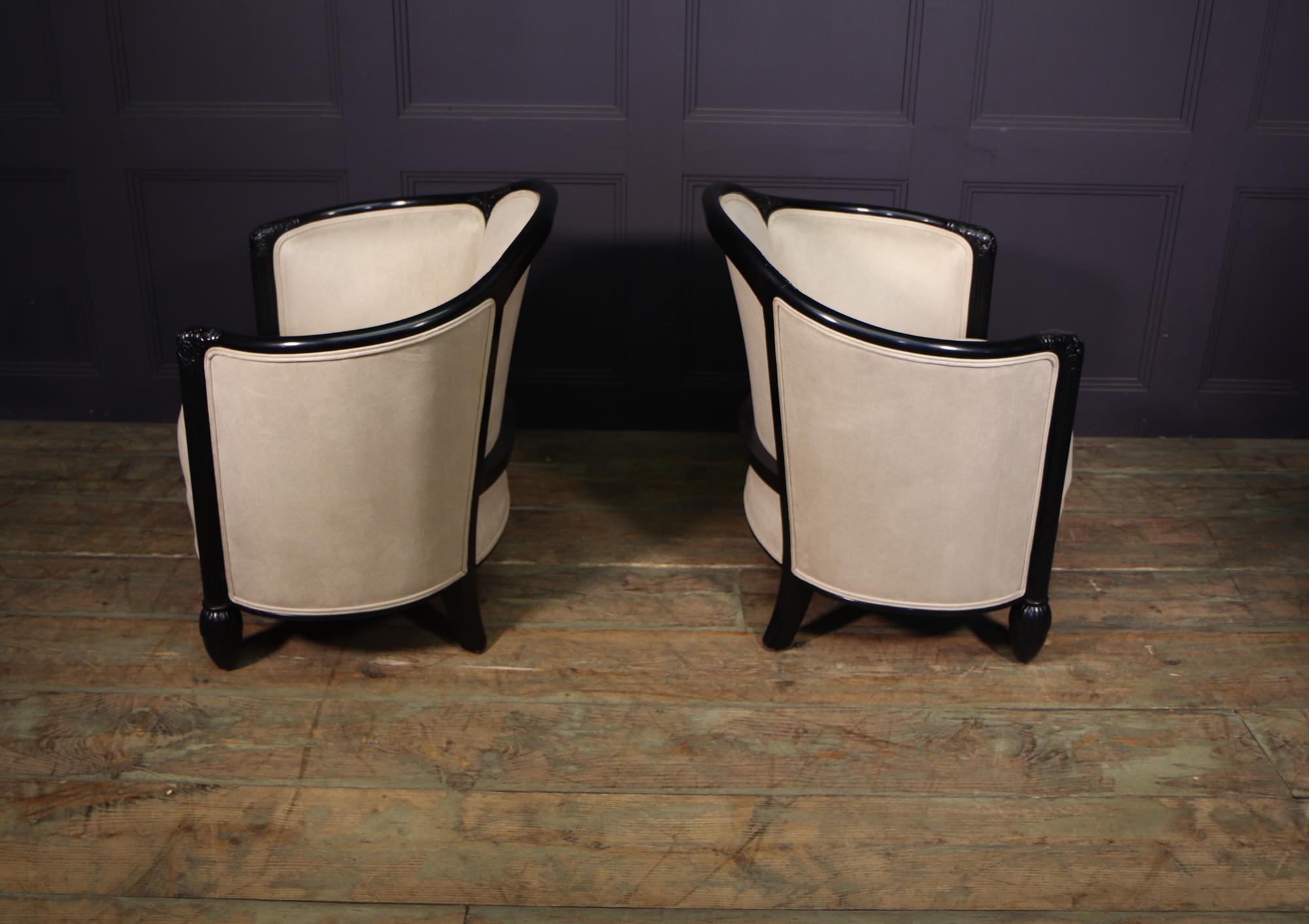 Pair of French Art Deco Chairs, c1920 3