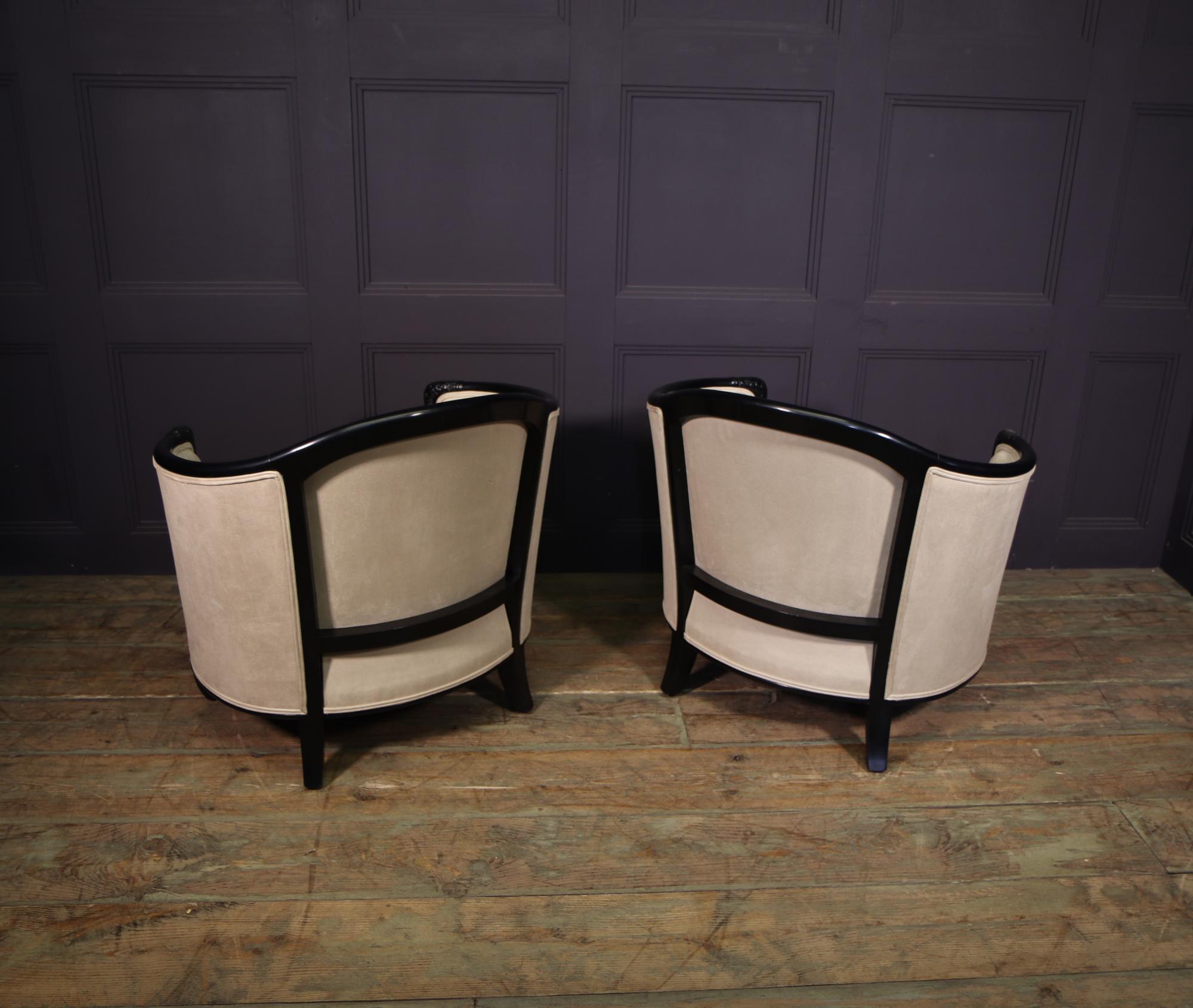 Pair of French Art Deco Chairs, c1920 4