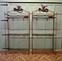 A Pair of French Art Deco Outfitter’s Shop Display Shelf Units