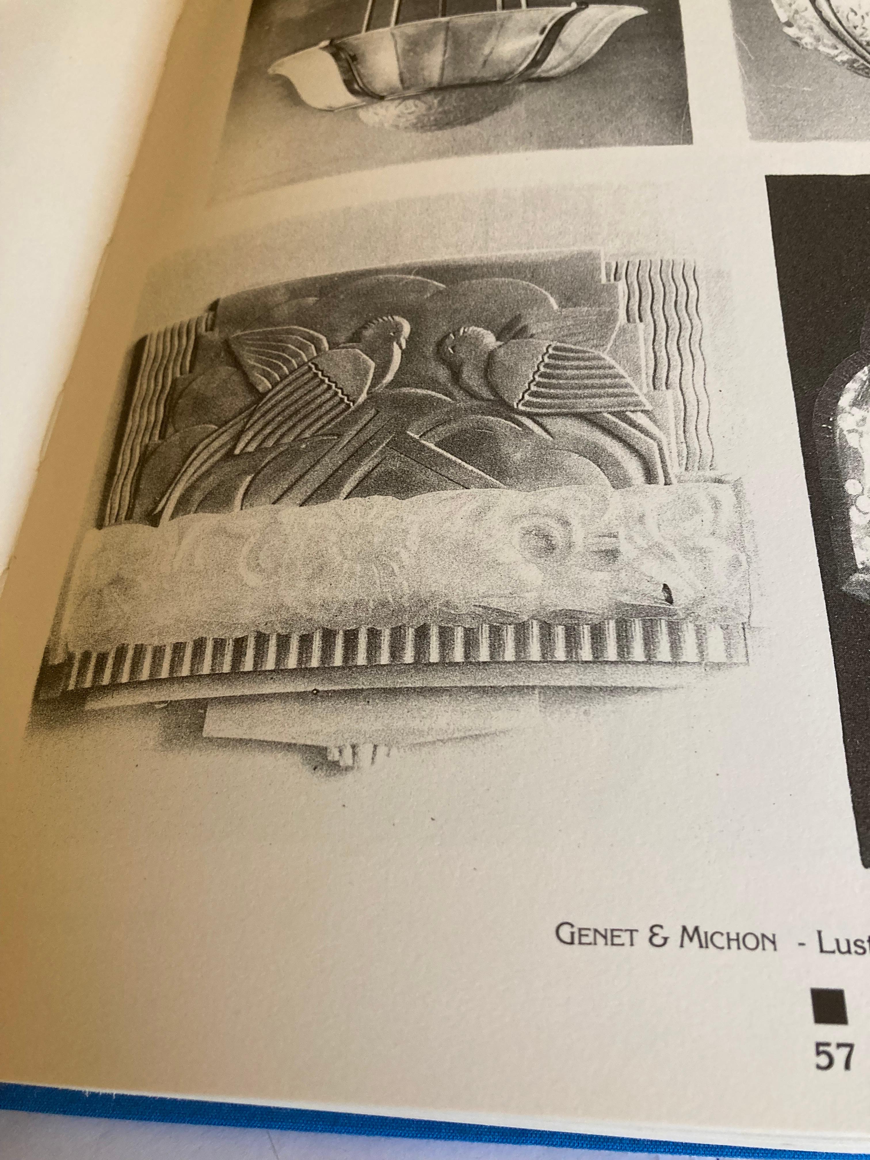 Coppia di applique francesi Art Déco di Genet & Michon, Parigi in vendita 5
