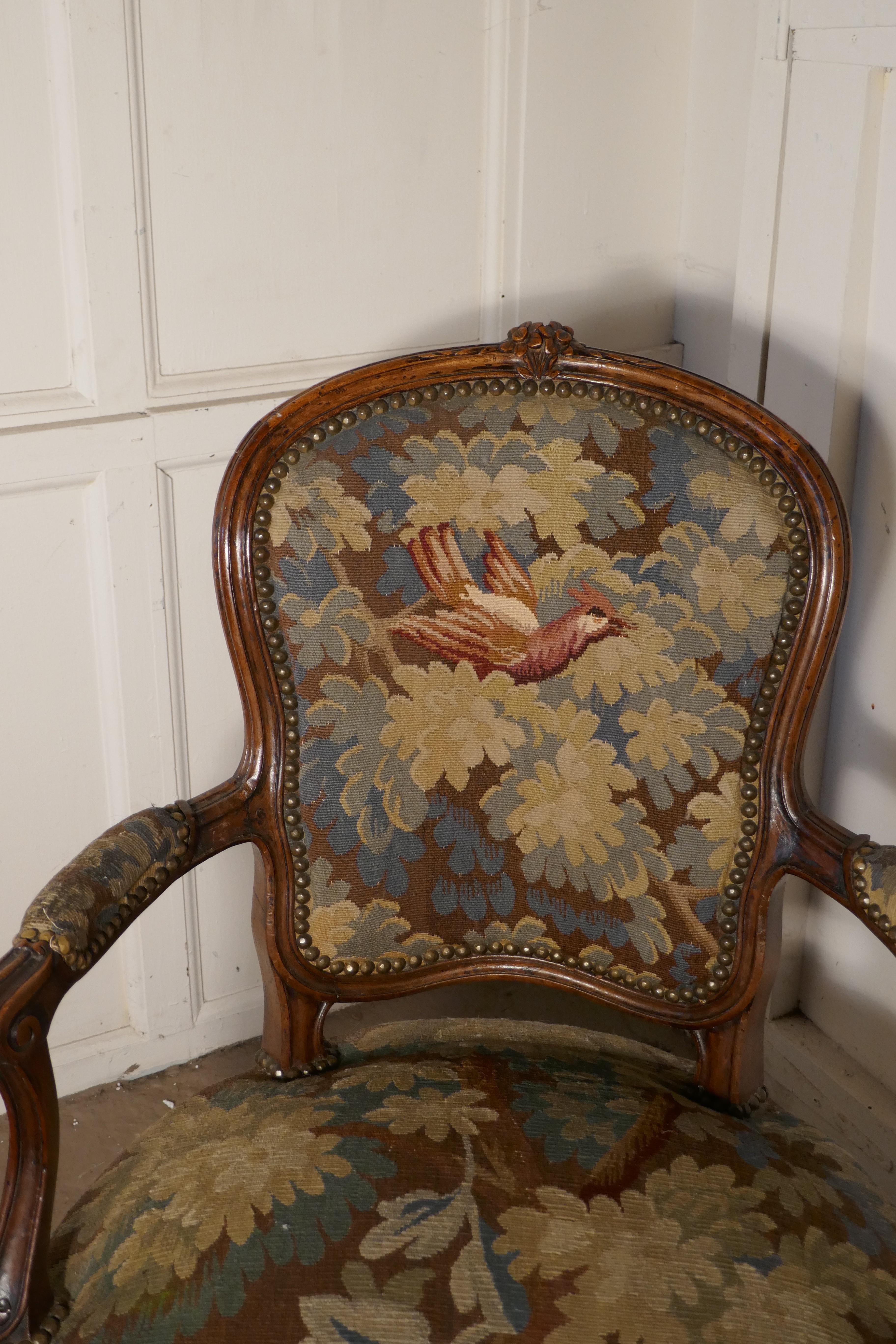 Pair of French Arts & Crafts Salon Library Chairs In Good Condition In Chillerton, Isle of Wight