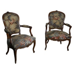 Pair of French Arts & Crafts Salon Library Chairs