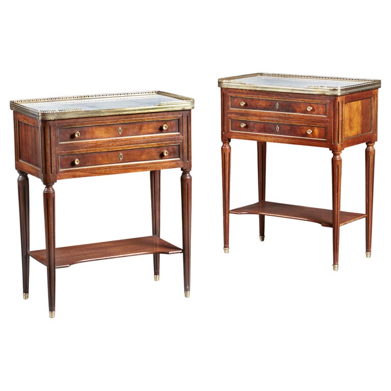 A Pair of French Bedside Tables For Sale at 1stDibs
