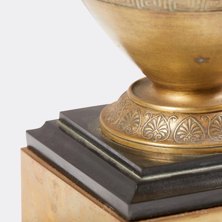Pair of French Bronze Urns For Sale at 1stDibs