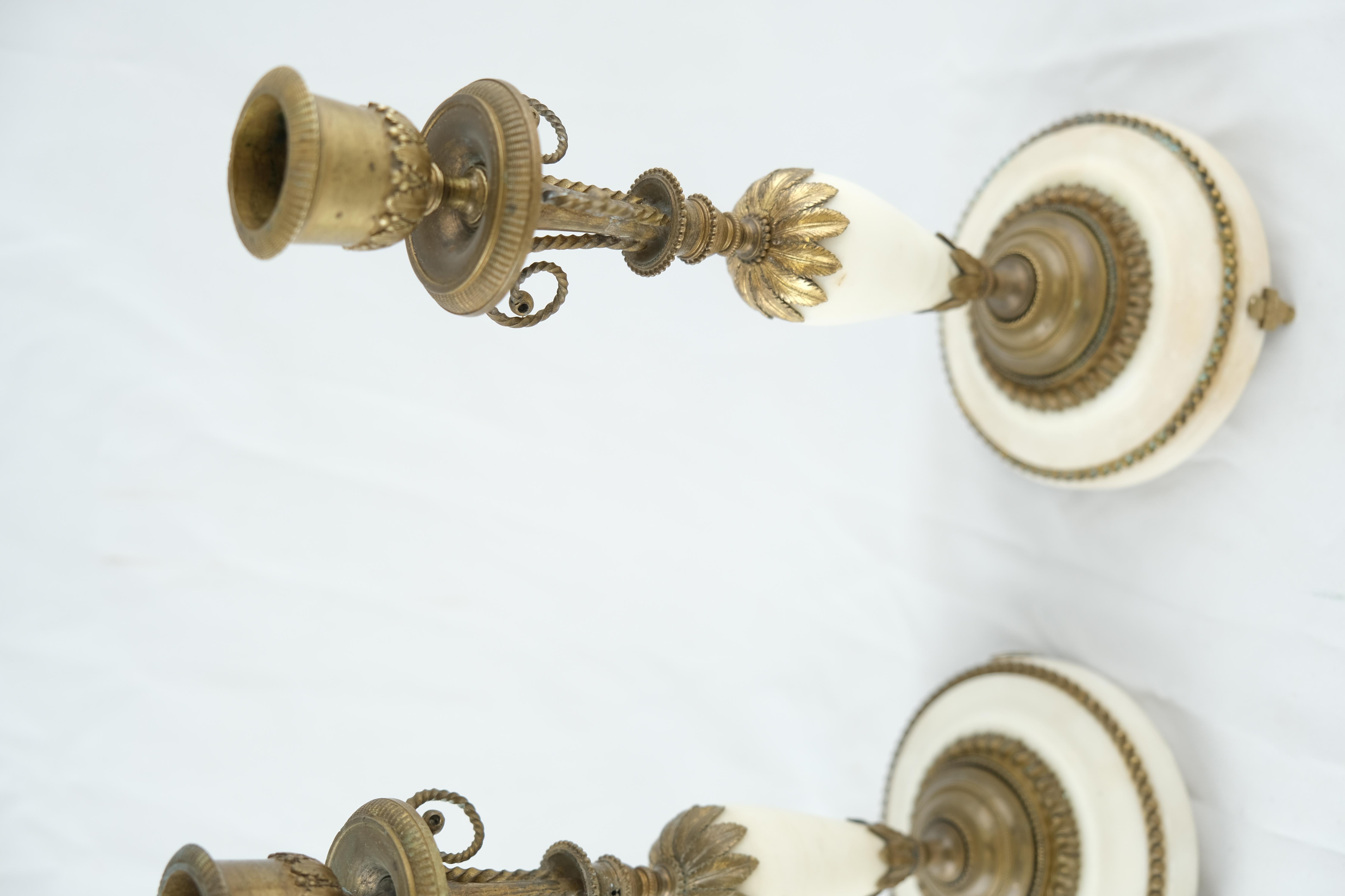 Pair of French Directoire Candlesticks Made in the 1790s For Sale 8