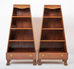 Pair of French Egyptian Revival Bookcases