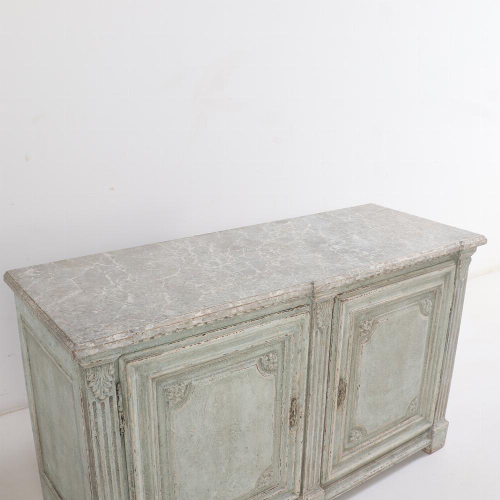 A pair of French Empire painted servers, 19th C. 5