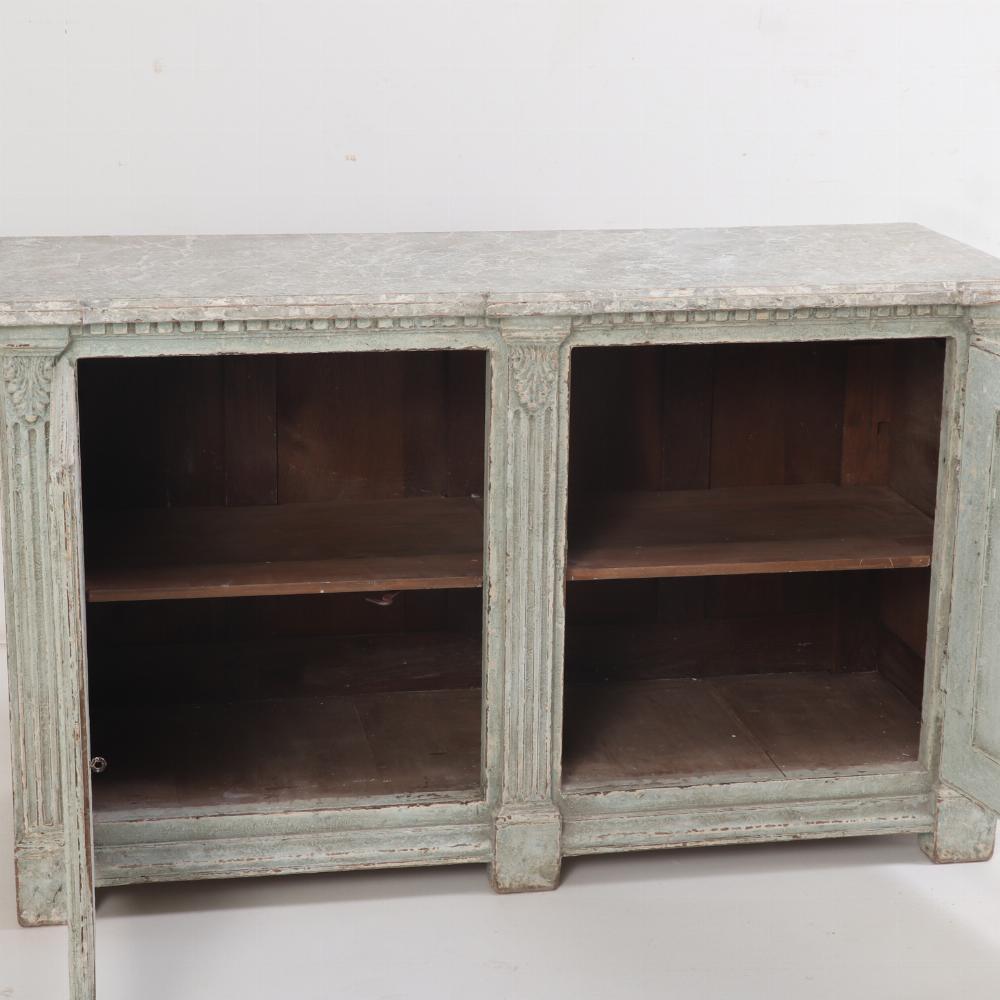 19th Century A pair of French Empire painted servers, 19th C.