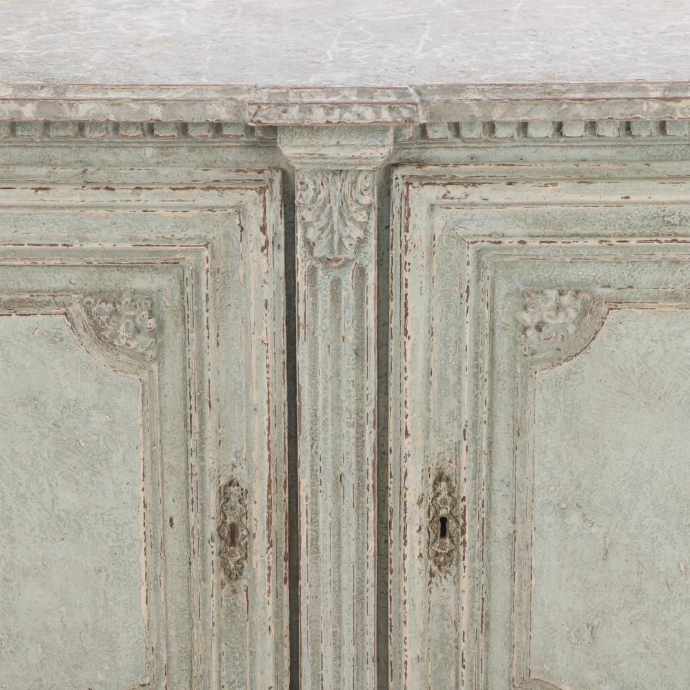 A pair of French Empire painted servers, 19th C. 2