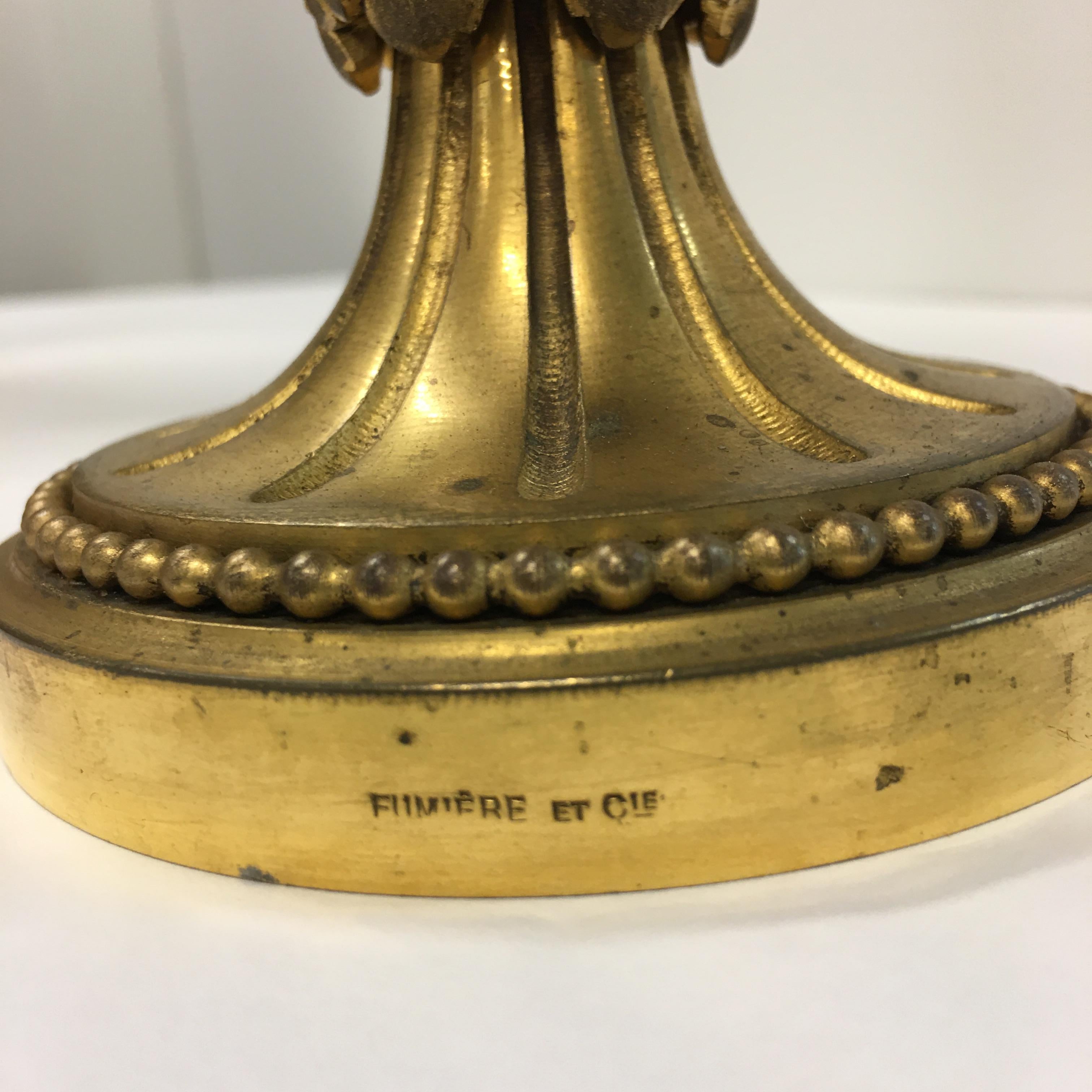 A pair of French Empire period painted bronze and ormolu casolettes In Good Condition In Brisbane, Queensland