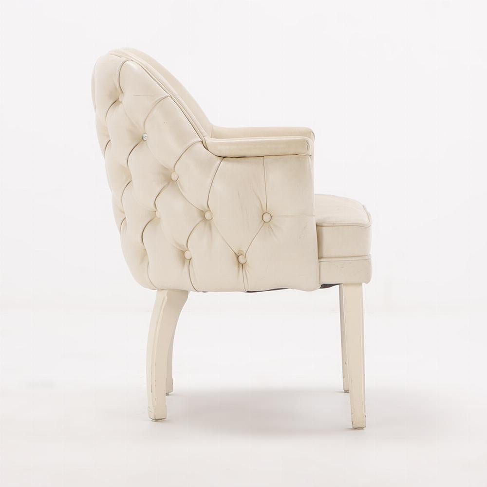 Pareja de sillones club franceses de cuero C 1970. Moderno en venta