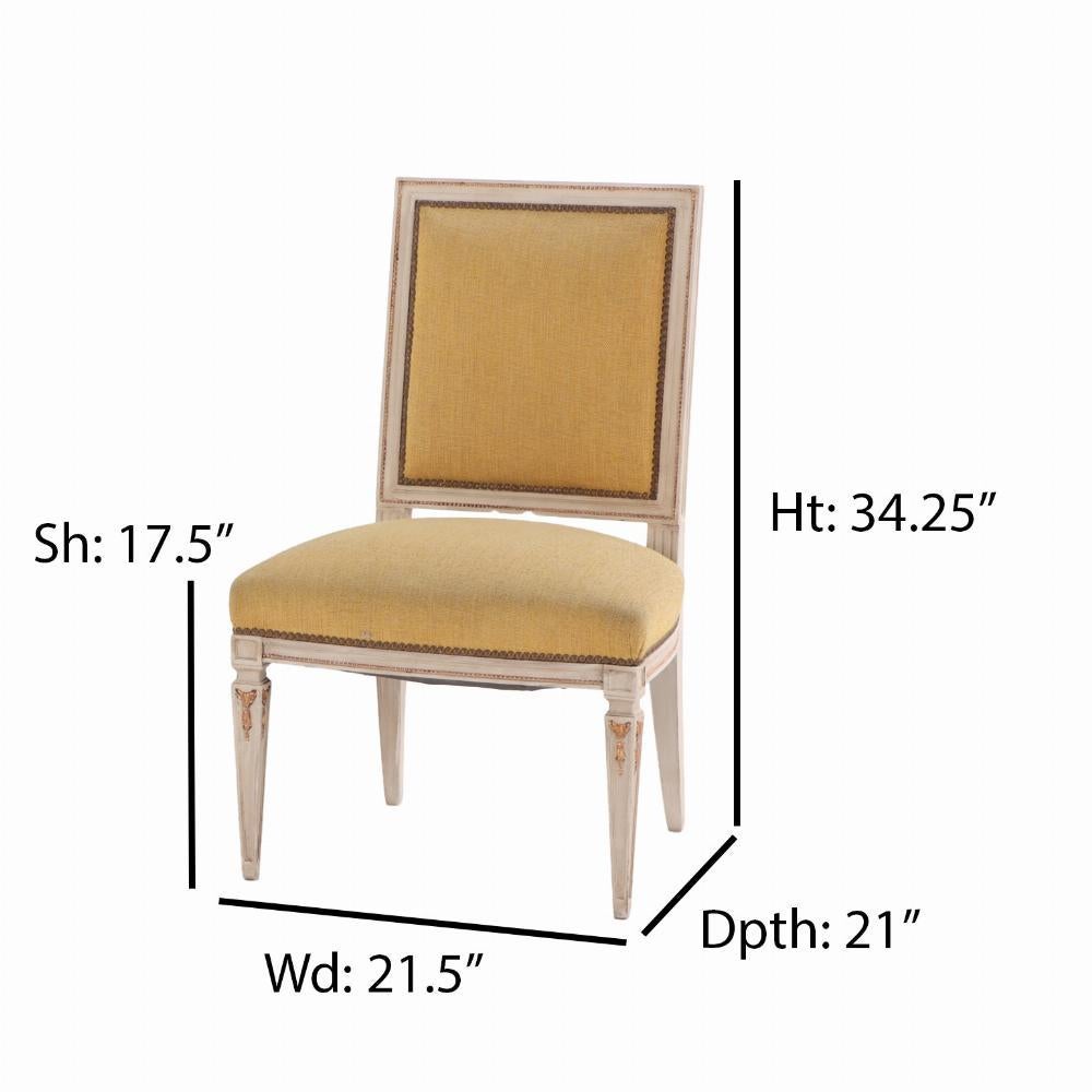 Upholstery A Pair of French Louis XIV style upholstered side chairs, C. 1940. For Sale