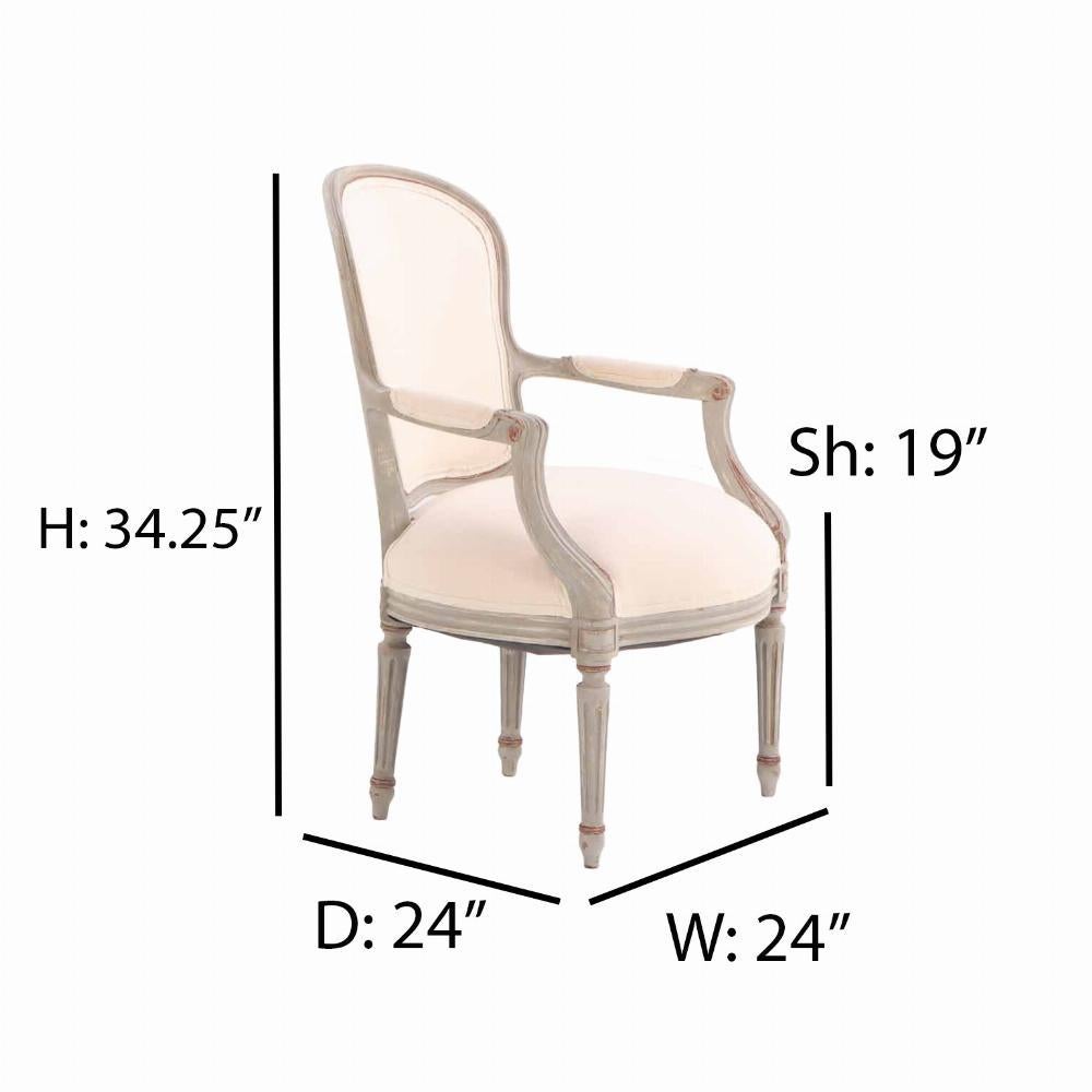 Francese A Pair of French Louis XV style open arm chairs, C. 1920. in vendita