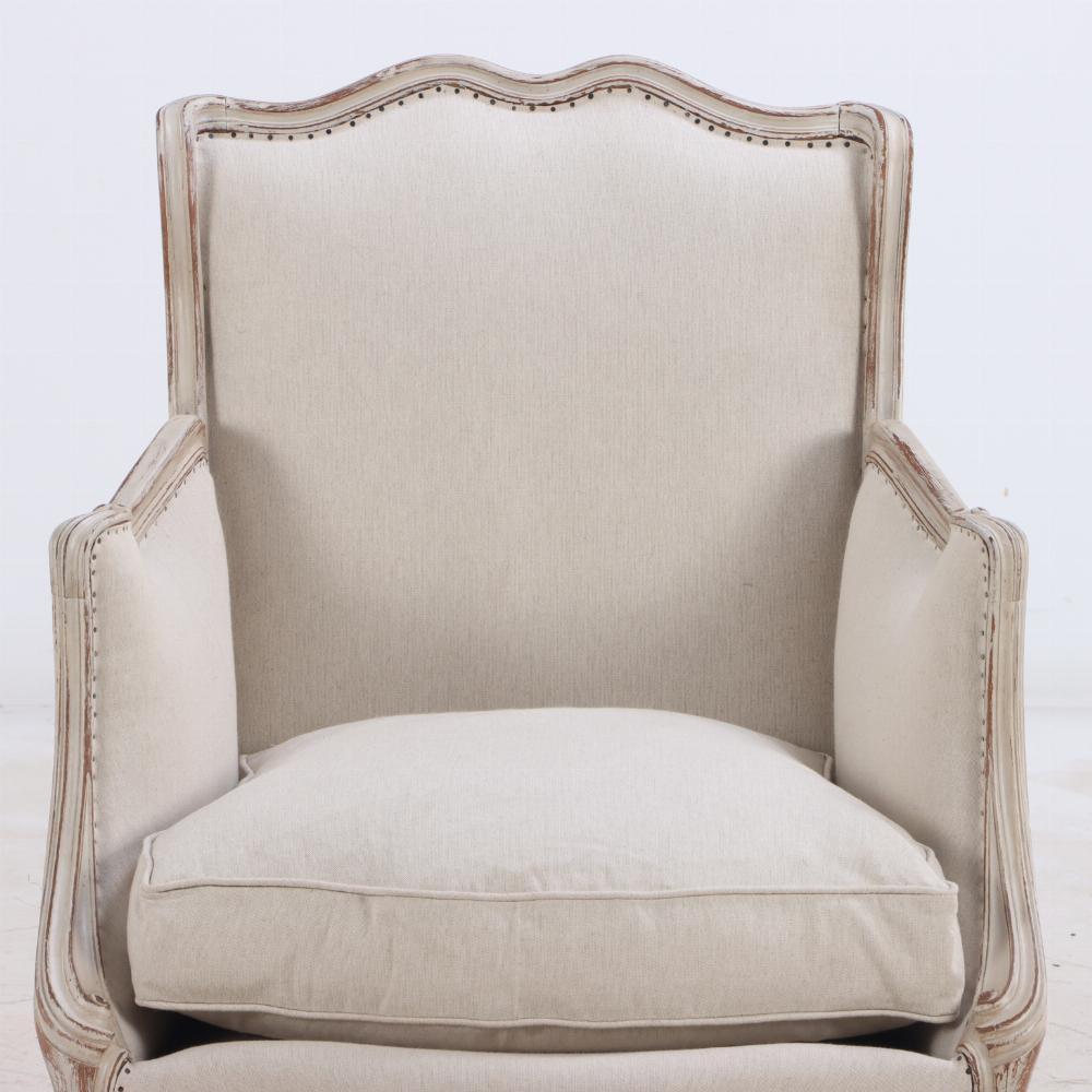 Français Paire de chaises bergères peintes de style Louis XV, C 1920. en vente