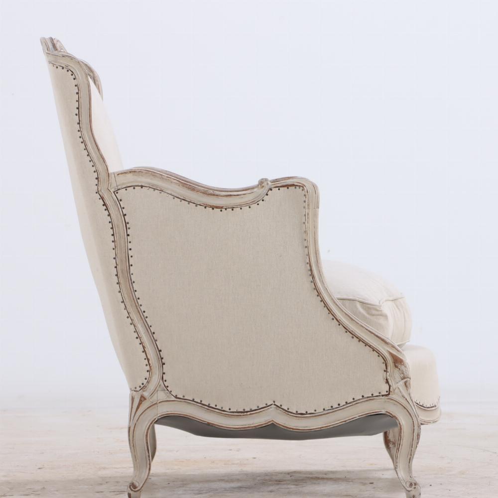 Paire de chaises bergères peintes de style Louis XV, C 1920. Bon état - En vente à Philadelphia, PA