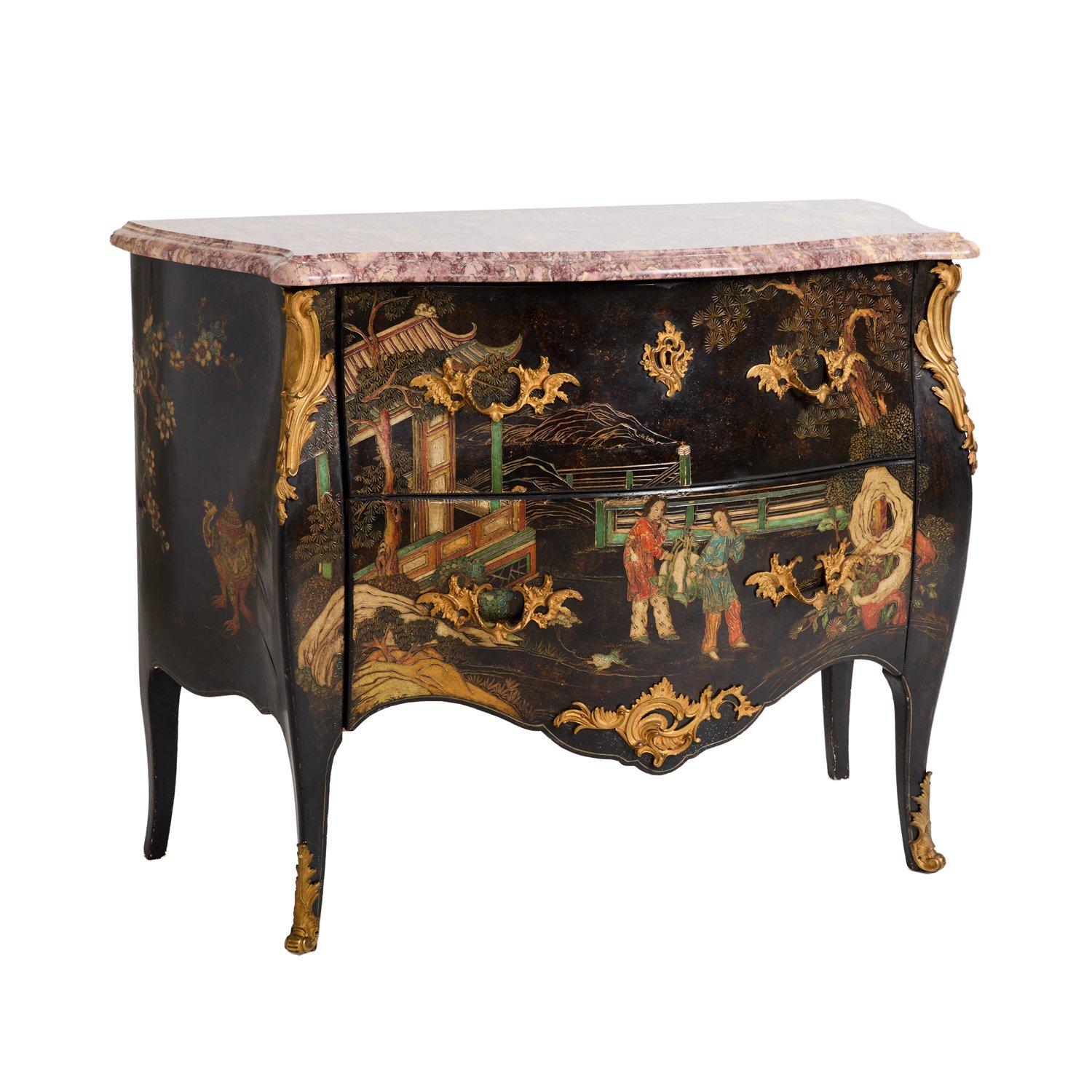 A Pair of French Louis XV-Style Two-Drawer Chests 4