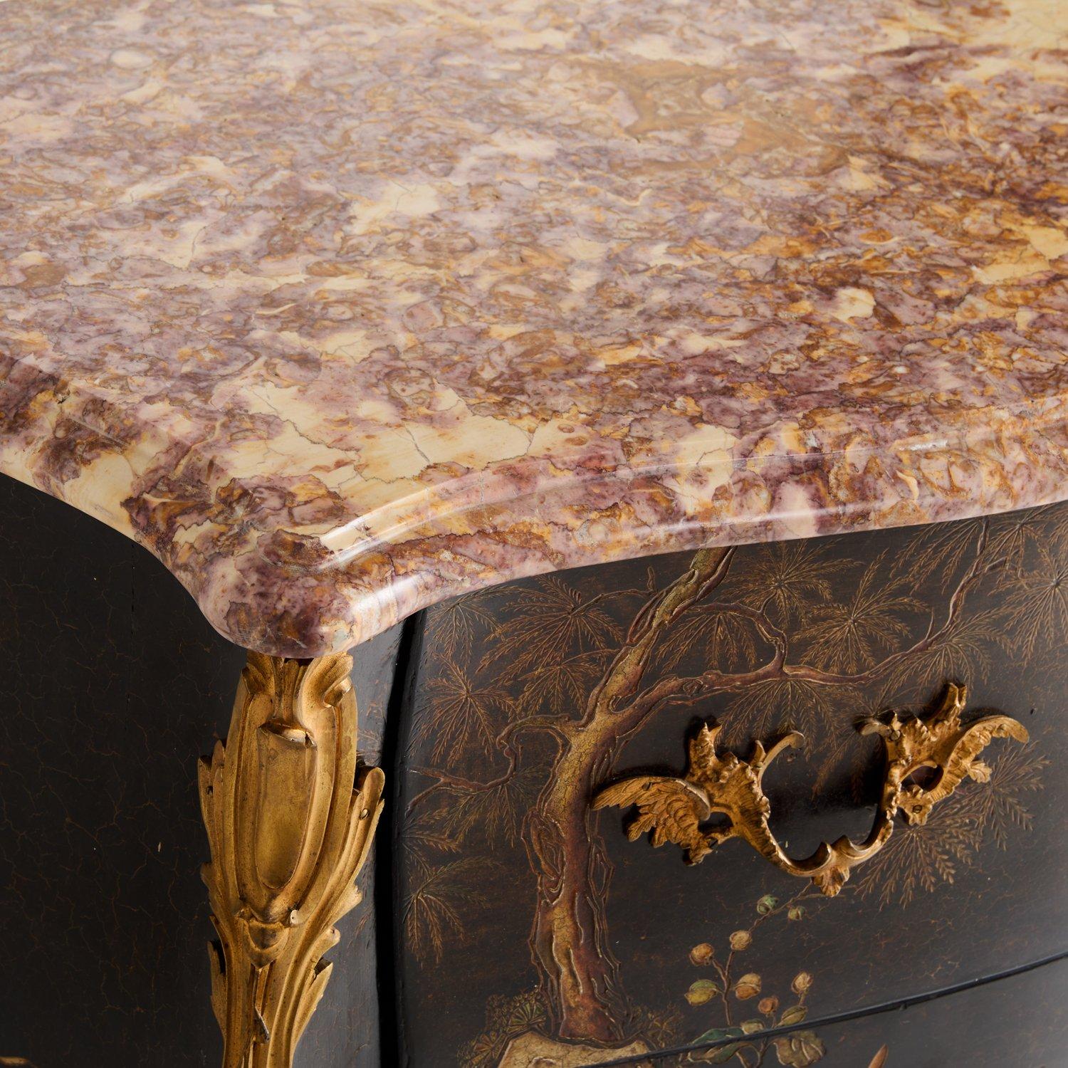 A Pair of French Louis XV-Style Two-Drawer Chests In Good Condition In New York, NY