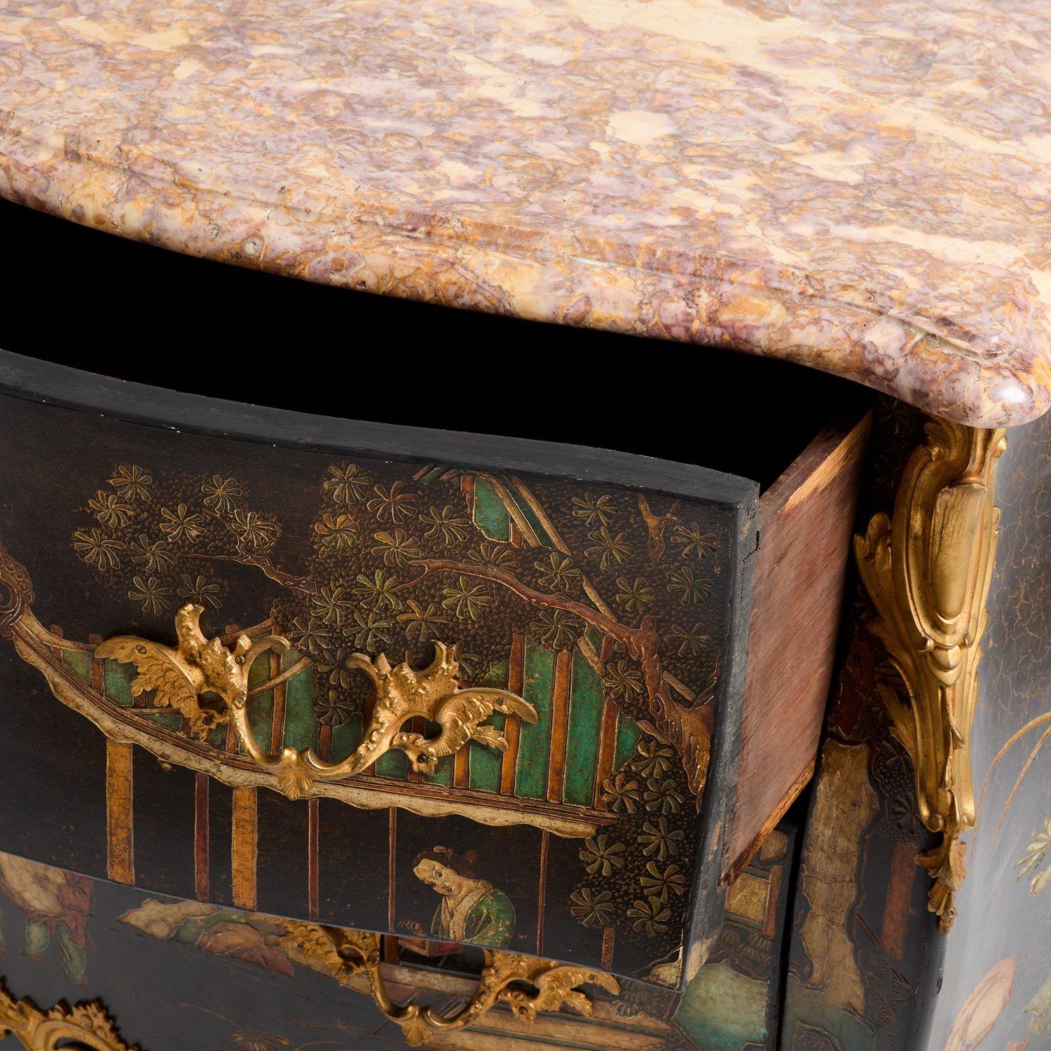 A Pair of French Louis XV-Style Two-Drawer Chests 1