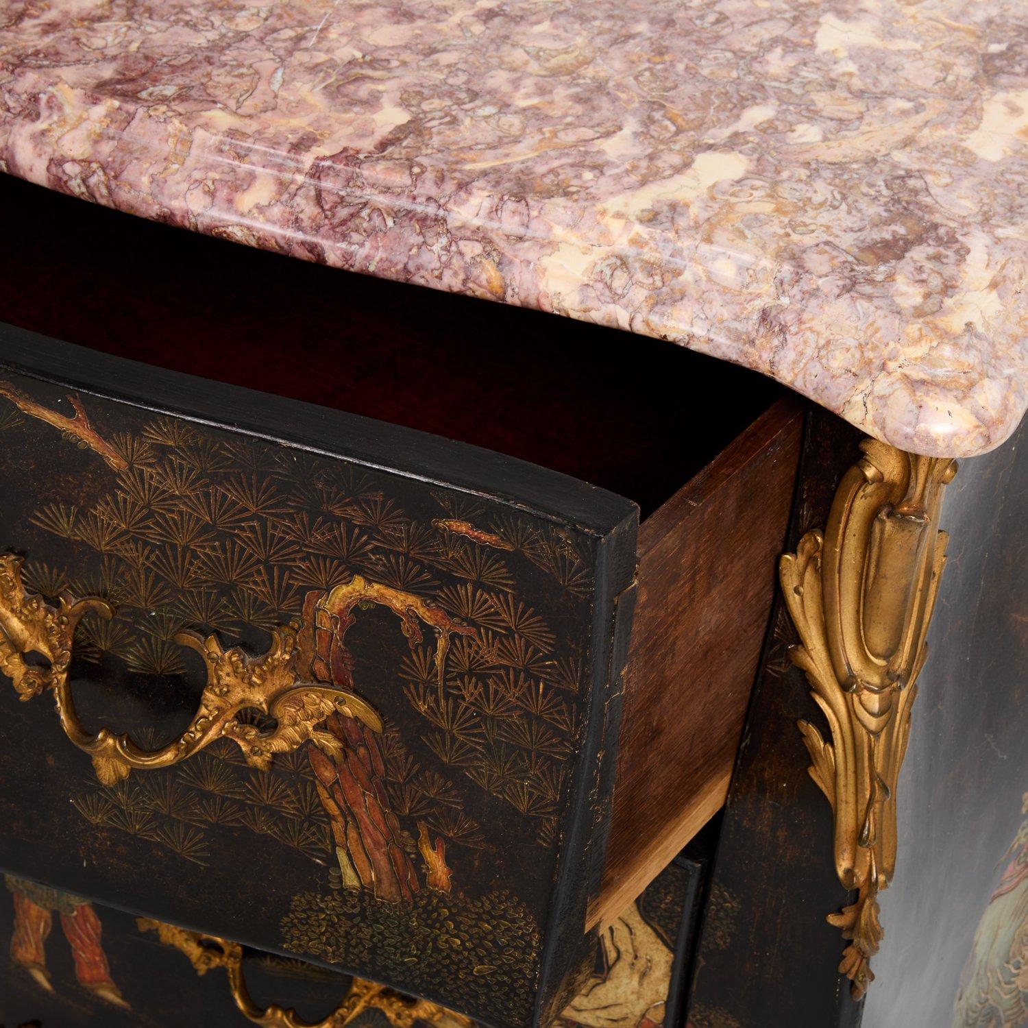 A Pair of French Louis XV-Style Two-Drawer Chests 2