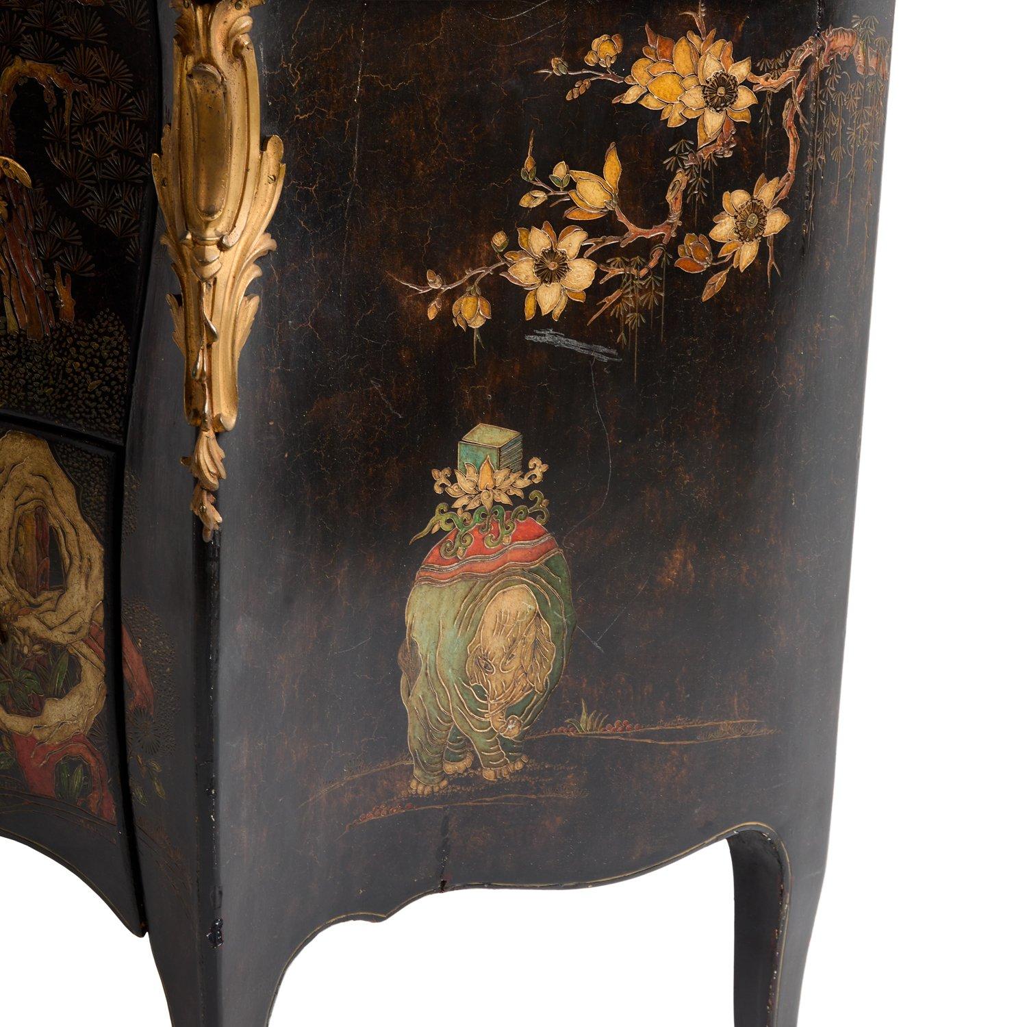 A Pair of French Louis XV-Style Two-Drawer Chests 3
