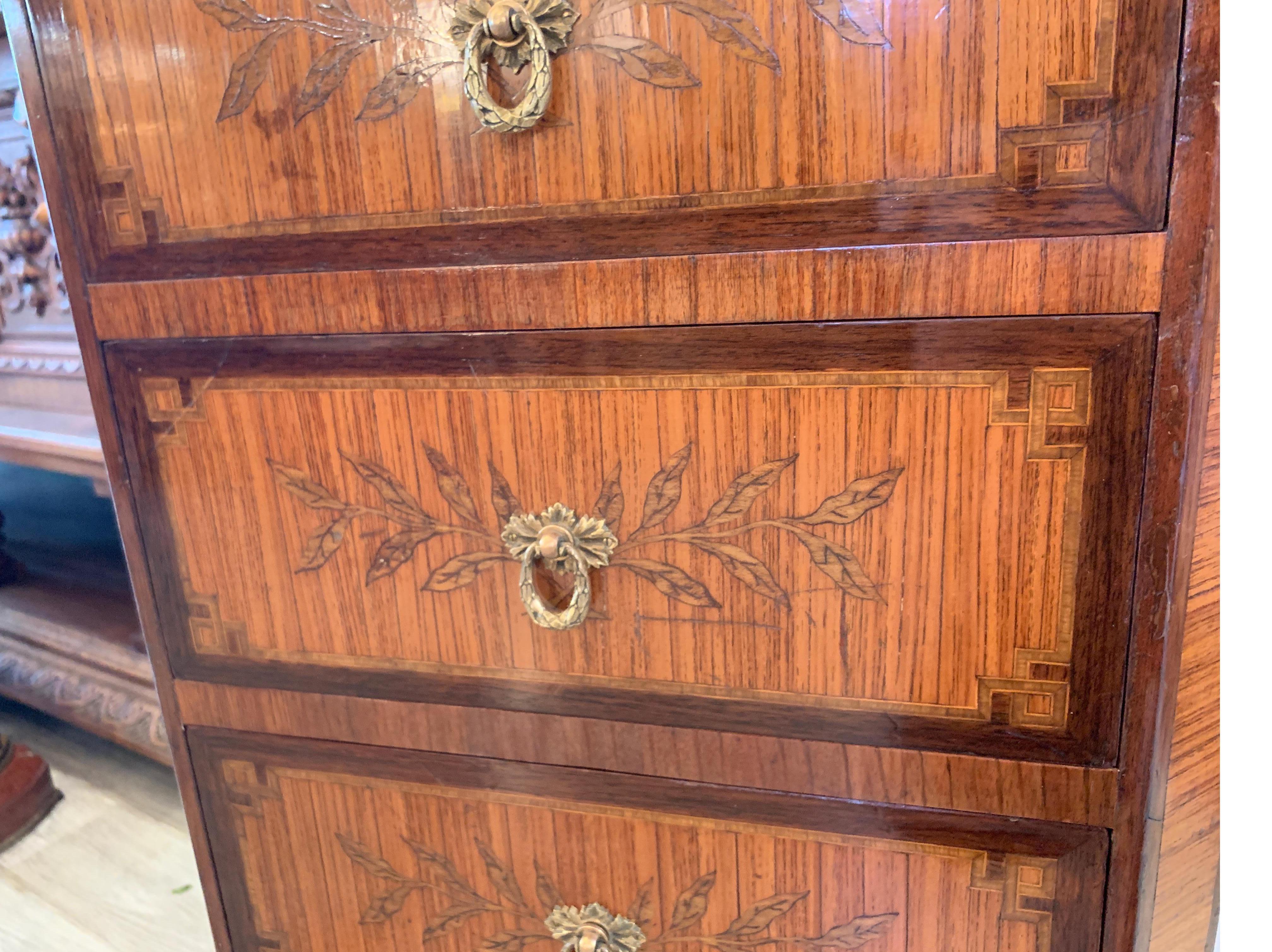 Pair of French Louis XVI Style Lingerie Chests 8