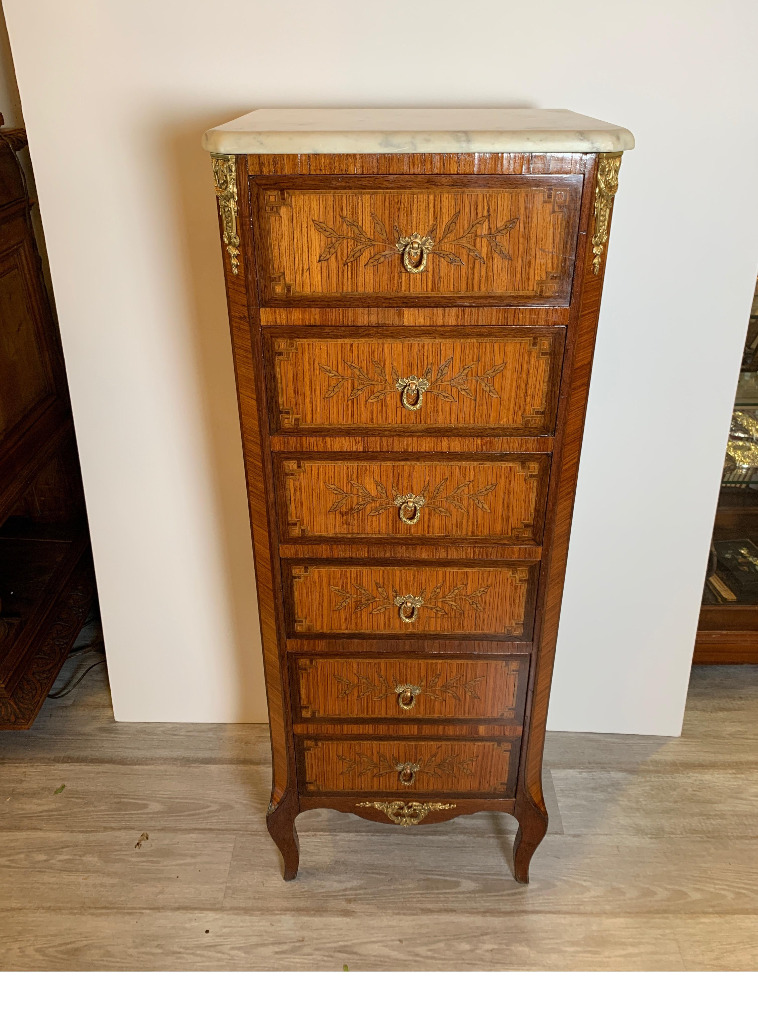 Early 20th Century Pair of French Louis XVI Style Lingerie Chests