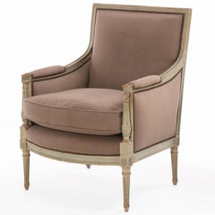 Coppia di bergère francesi dipinte in stile Luigi XVI, A.I.C. 1930