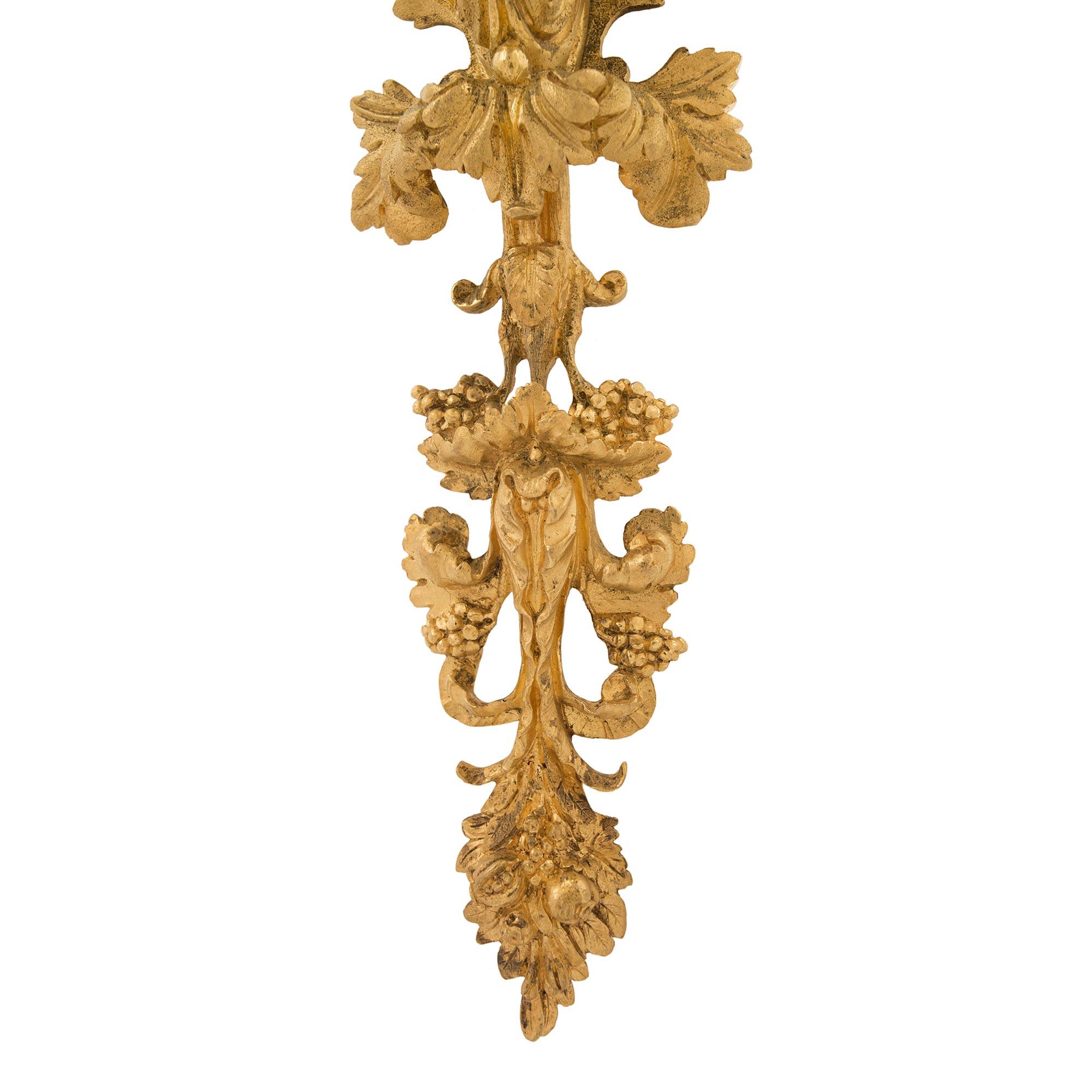 Pair of French Mid-19th Century Louis XVI Style Ormolu, Possibly by Henry Dasson 6