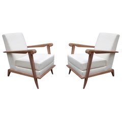 Pair of French Modernist Armchairs