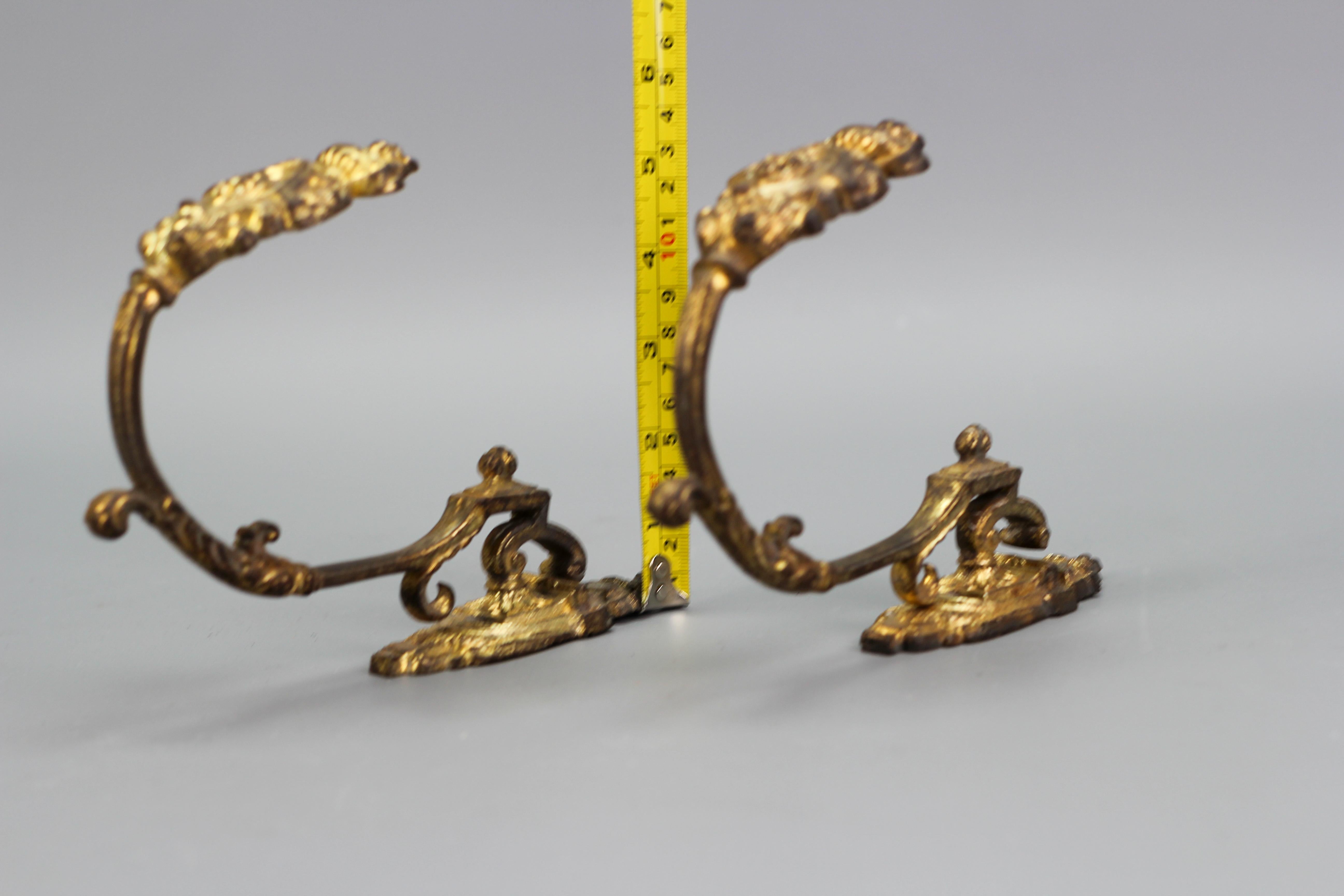Pair of French Neoclassical Style Bronze Curtain Tiebacks or Curtain Holders 8