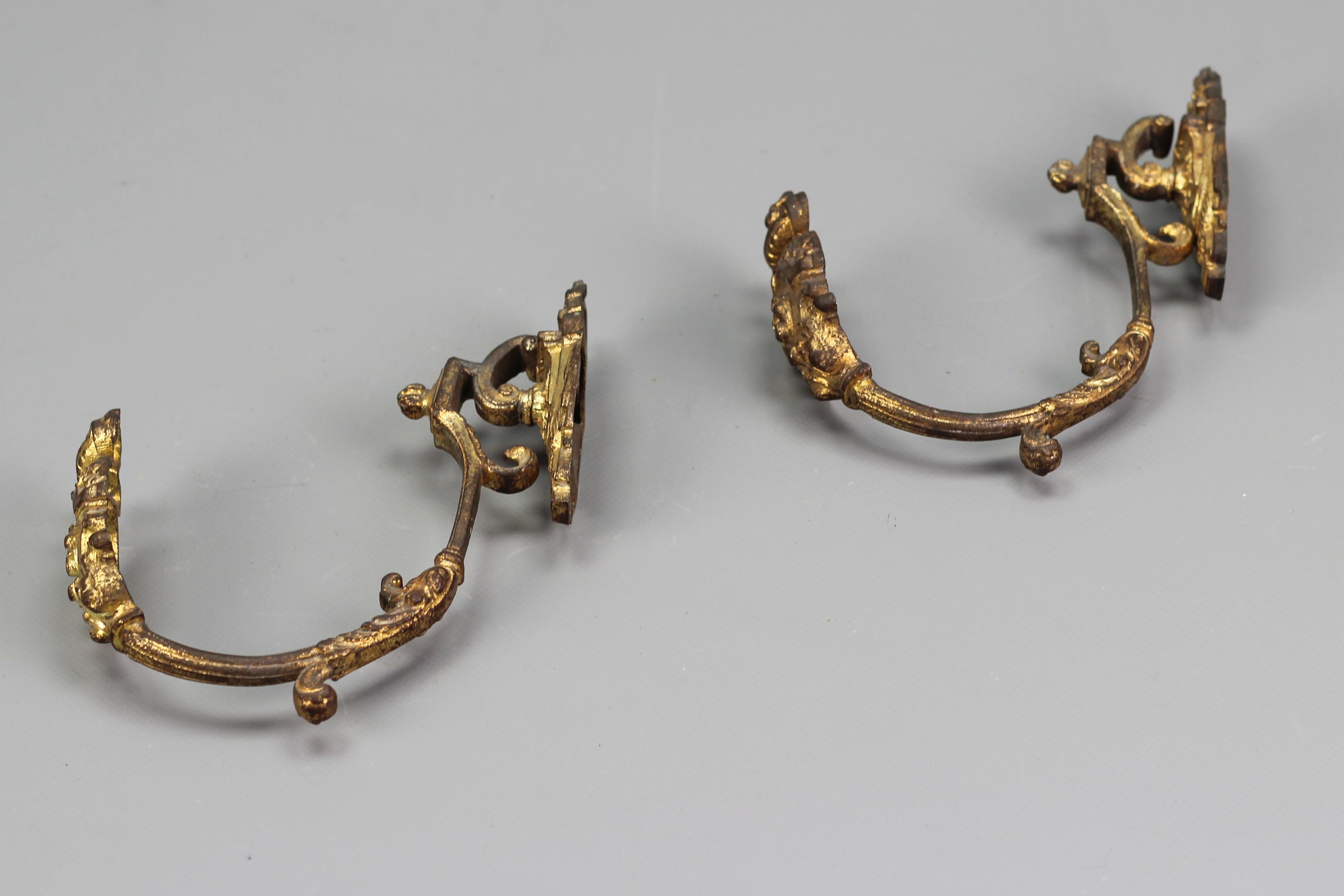 Pair of French Neoclassical Style Bronze Curtain Tiebacks or Curtain Holders 5