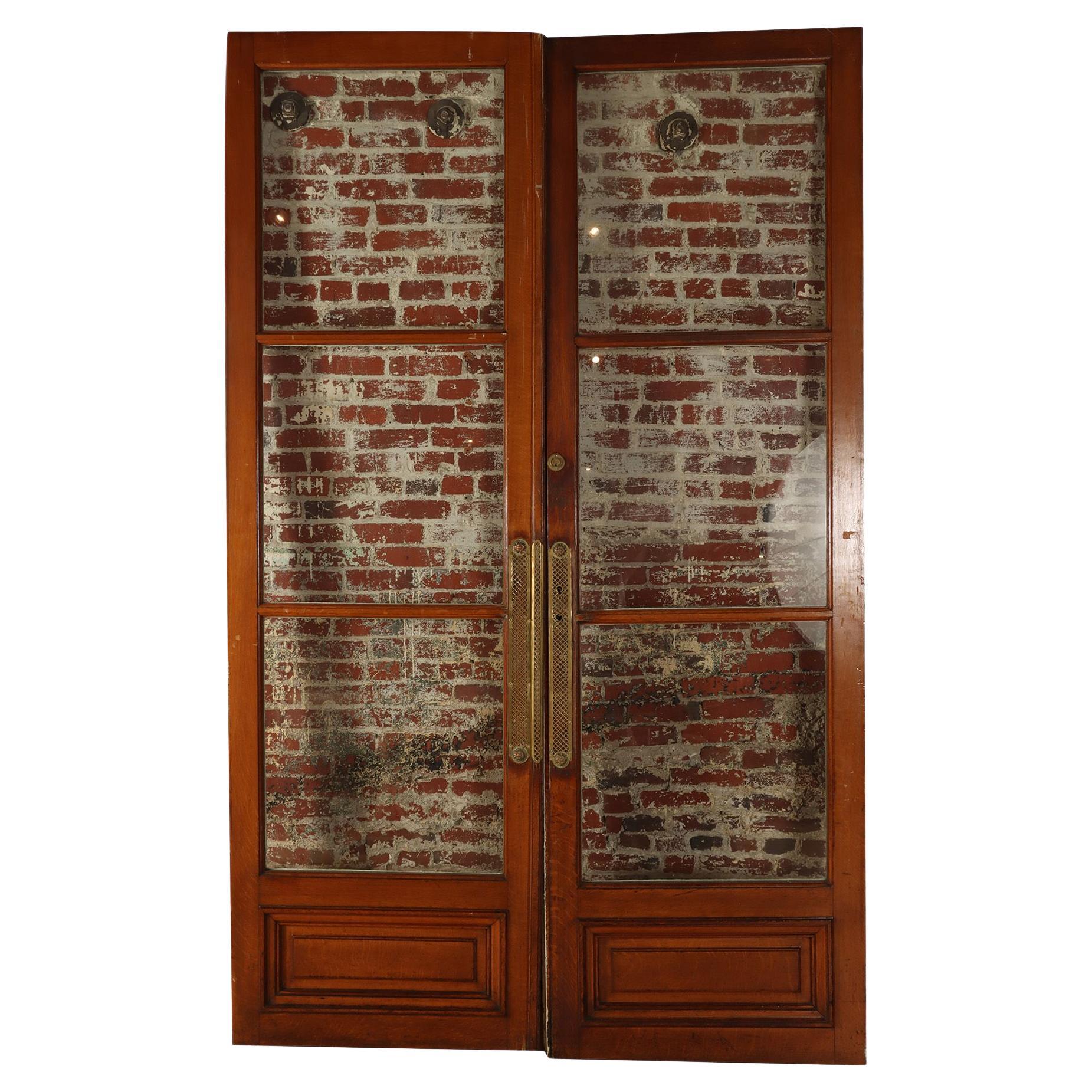 Pair of French Oak Doors, C 1900 For Sale