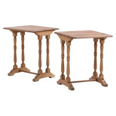 A Pair of French Oak Side Tables, C. 1900.
