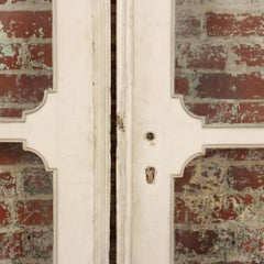 Pair of French Painted Doors, circa 1900