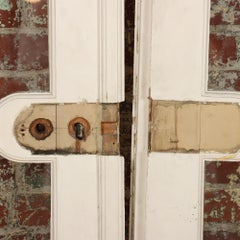 Pair of French Painted Doors, circa 1900