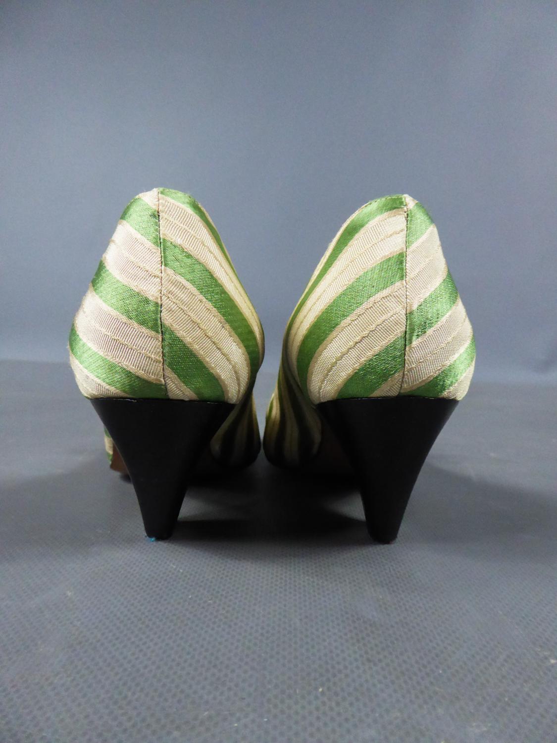 A pair of French Shoes Moi, mes souliers Heels for Fonteneau Circa 1970 In Good Condition For Sale In Toulon, FR