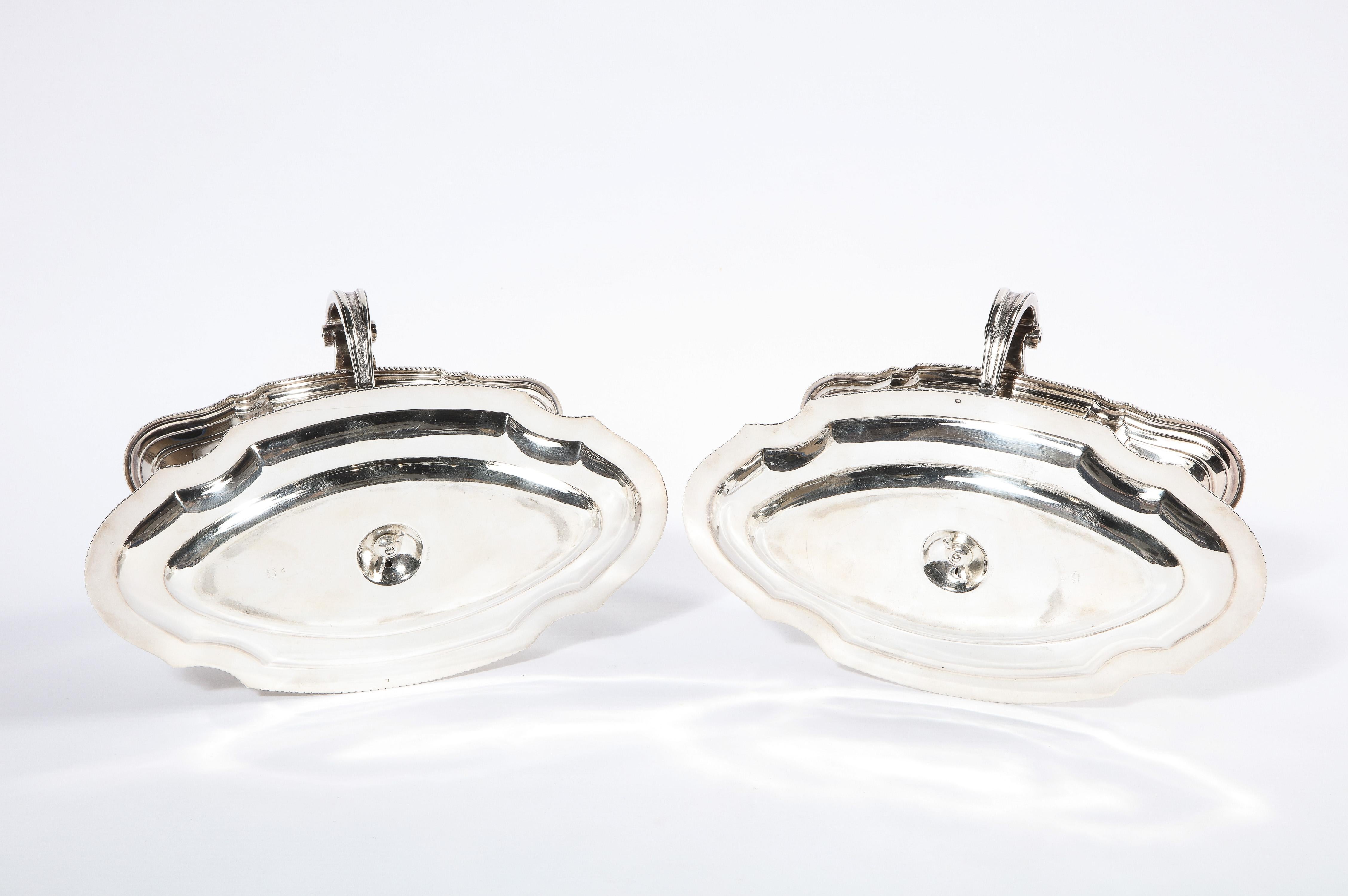 Pair of French Silver Sauceboats by Gustave Keller, Paris, circa 1880 5