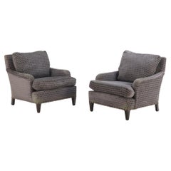 Paire de fauteuils français en Bergère tapissée