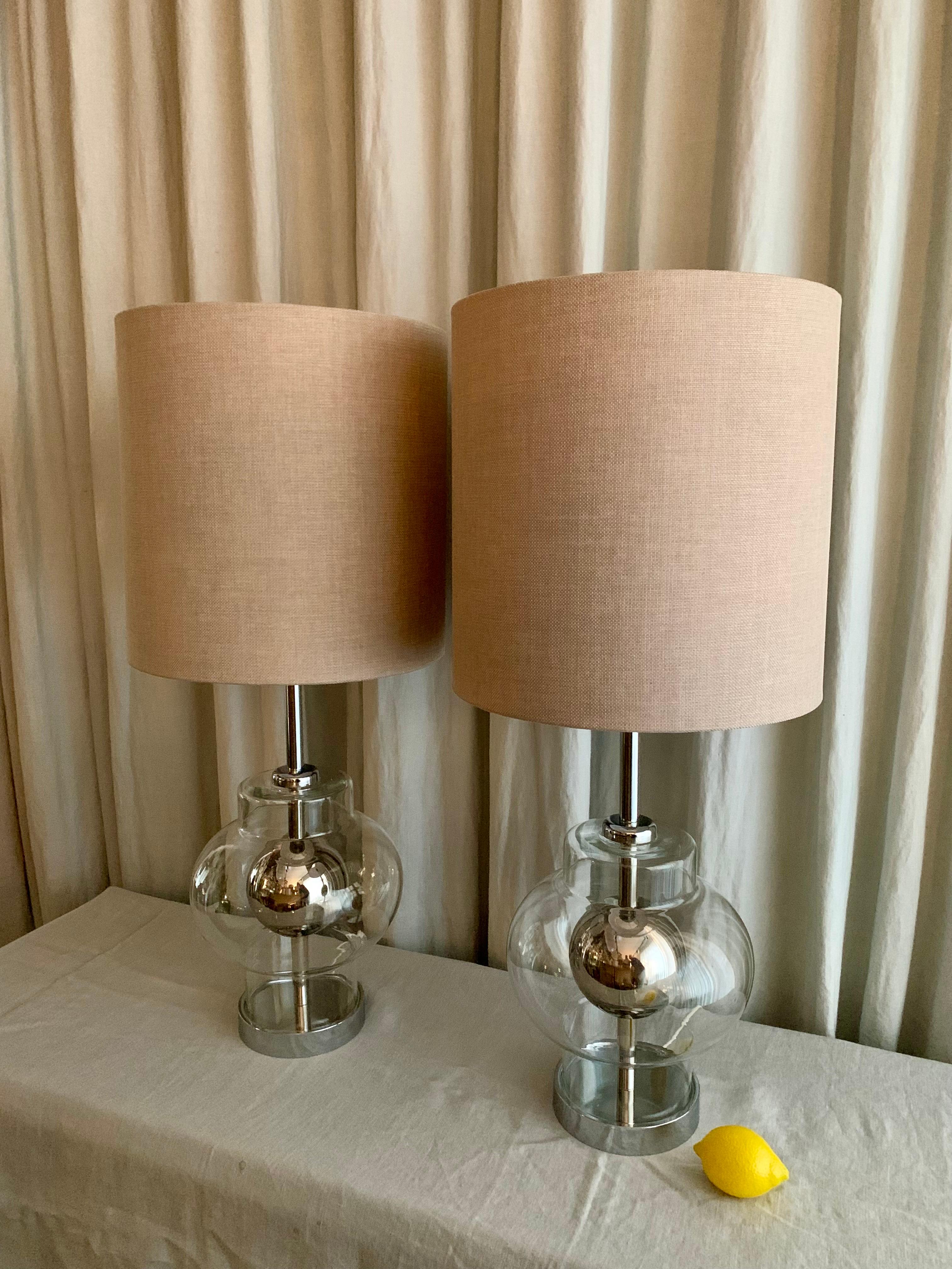 Superbe paire de lampes de table 