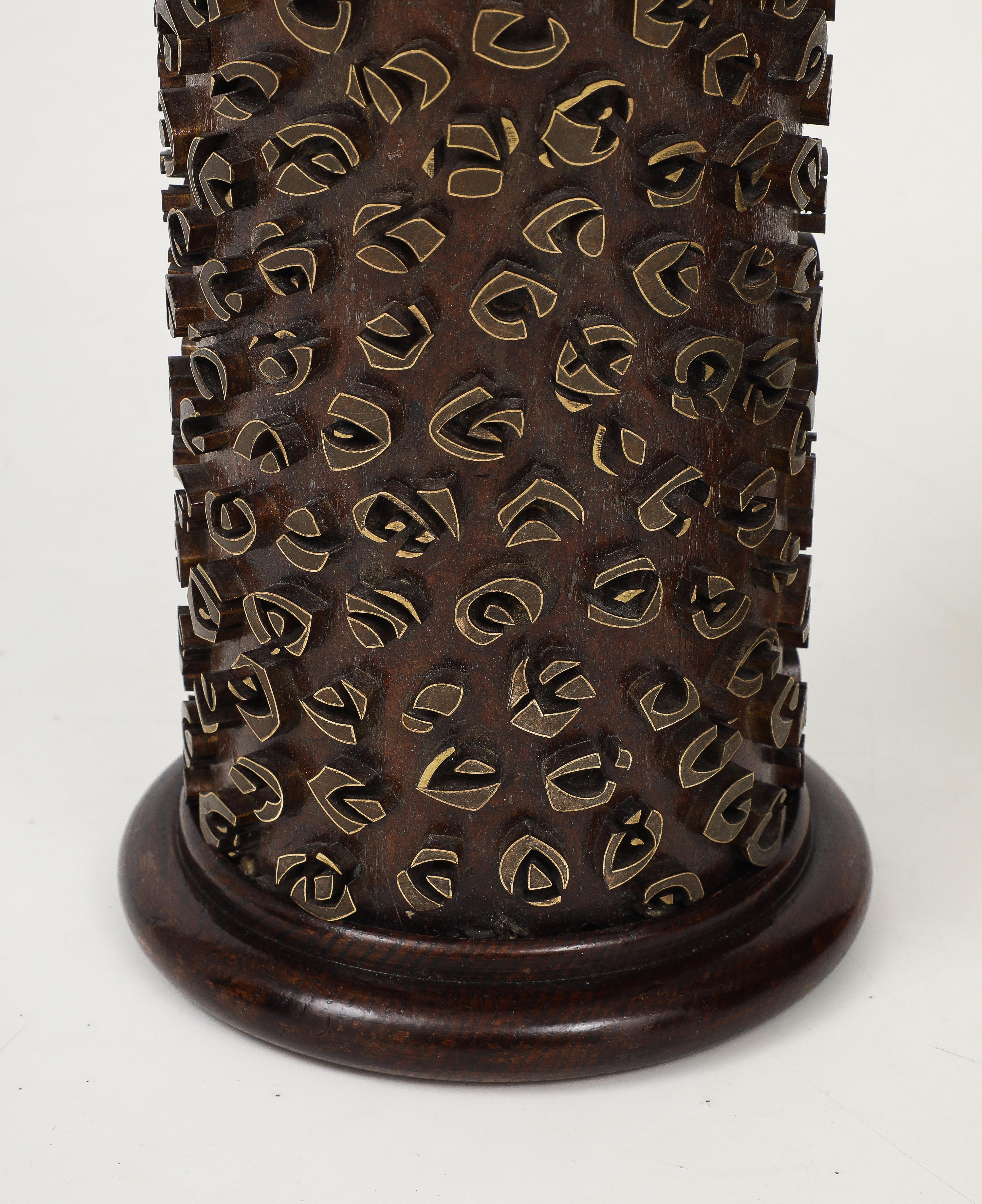Mid-20th Century A Pair of French Wallpaper Roller Lamps, circa 1960s For Sale