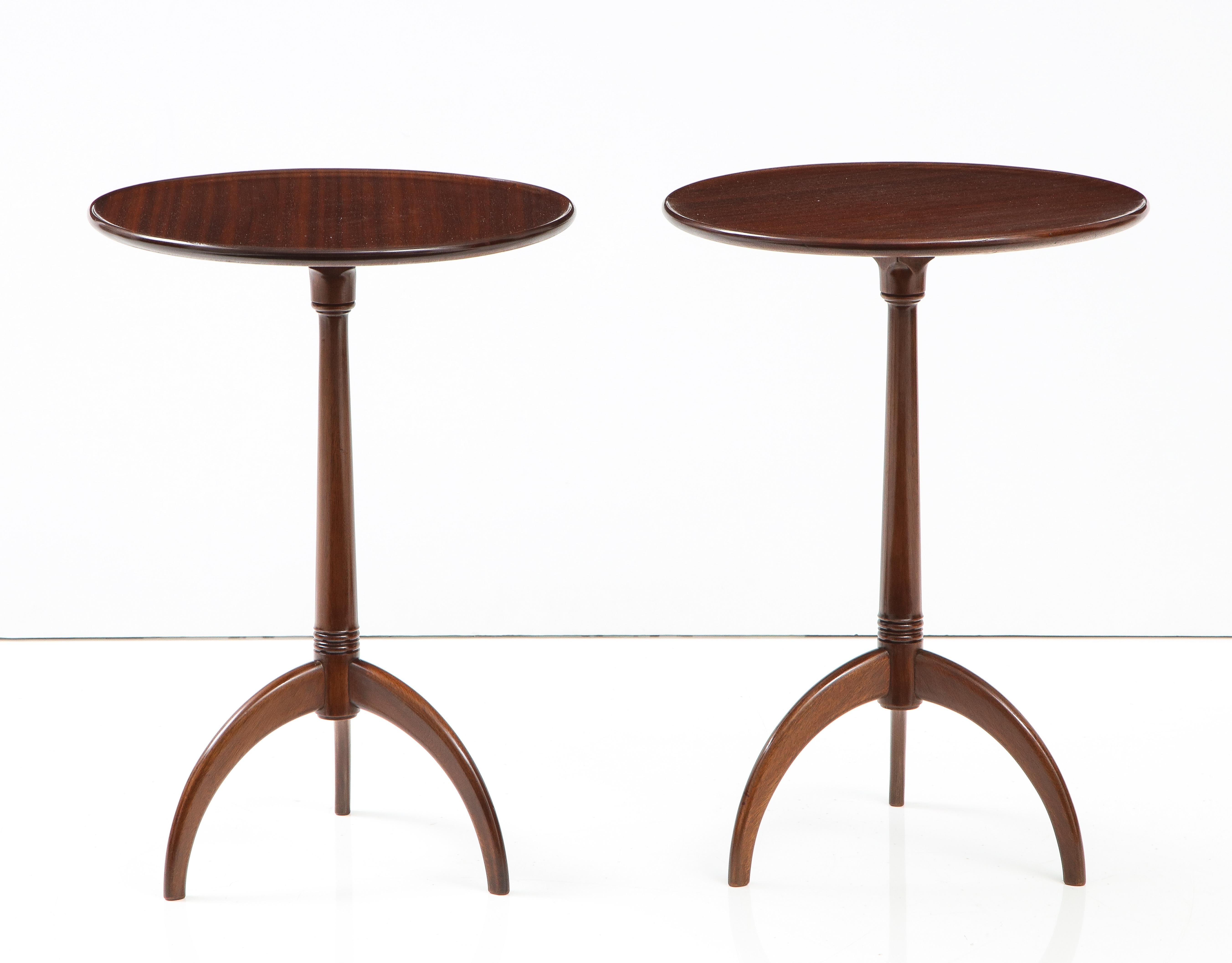 Pair of Frits Henningsen Side Tables, circa 1940s 1