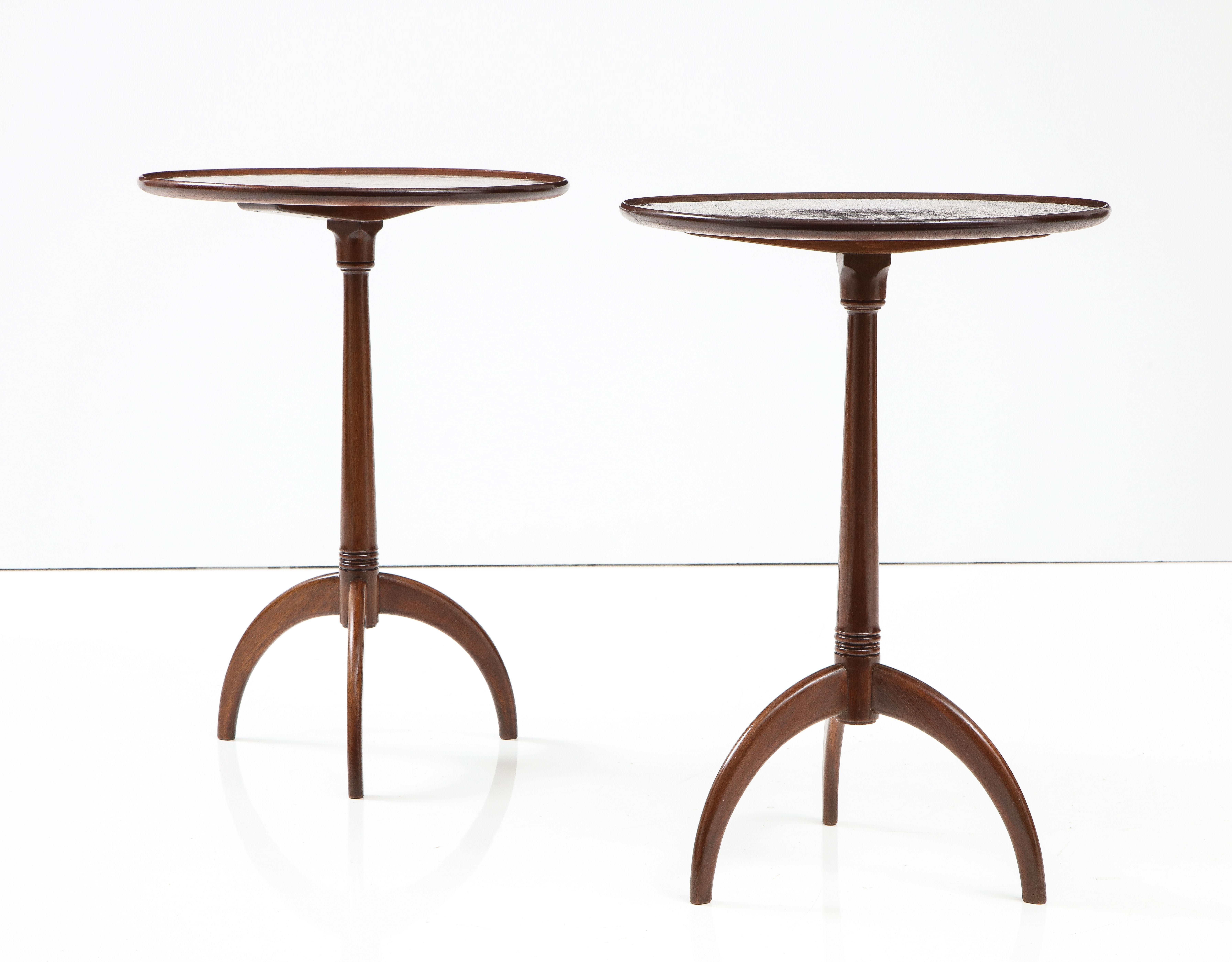 Pair of Frits Henningsen Side Tables, circa 1940s 2