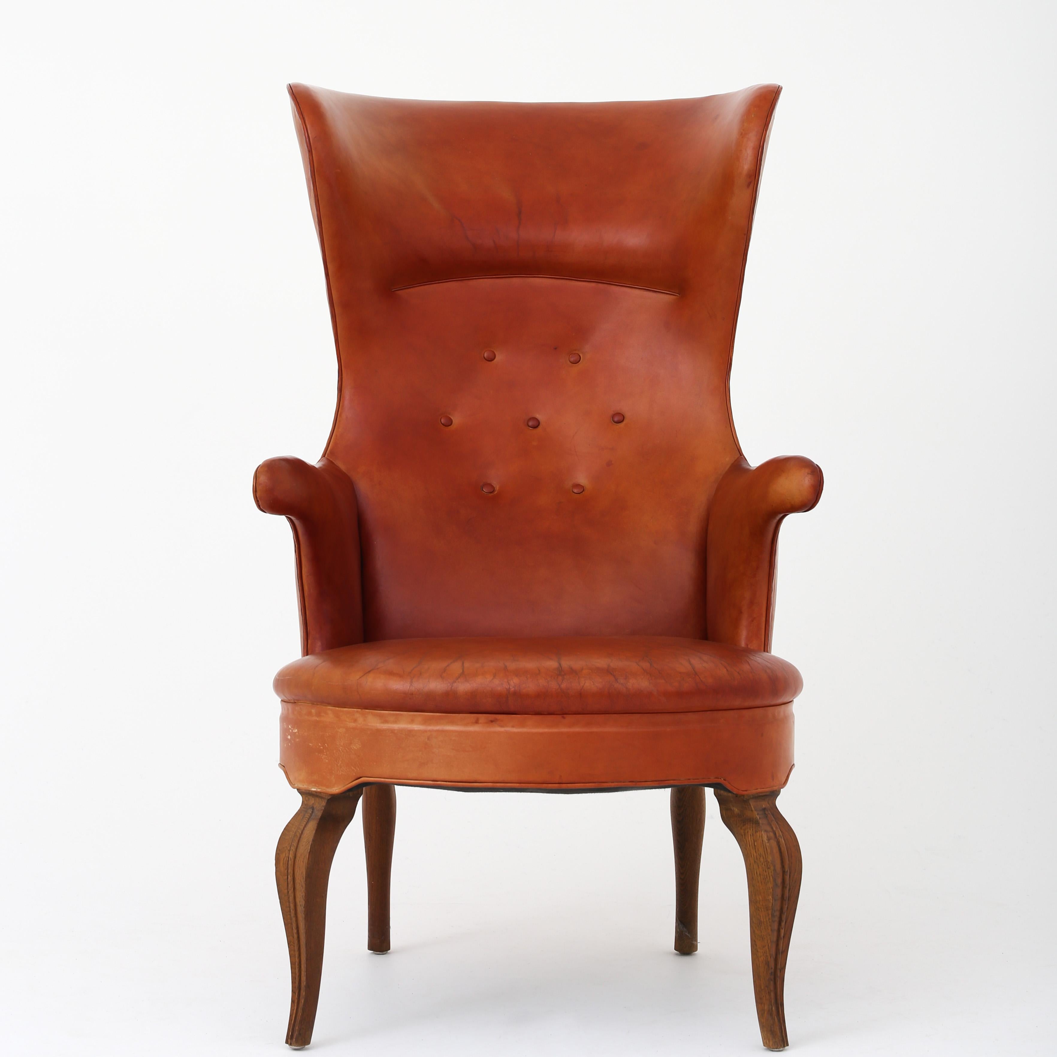 frits henningsen wingback chair