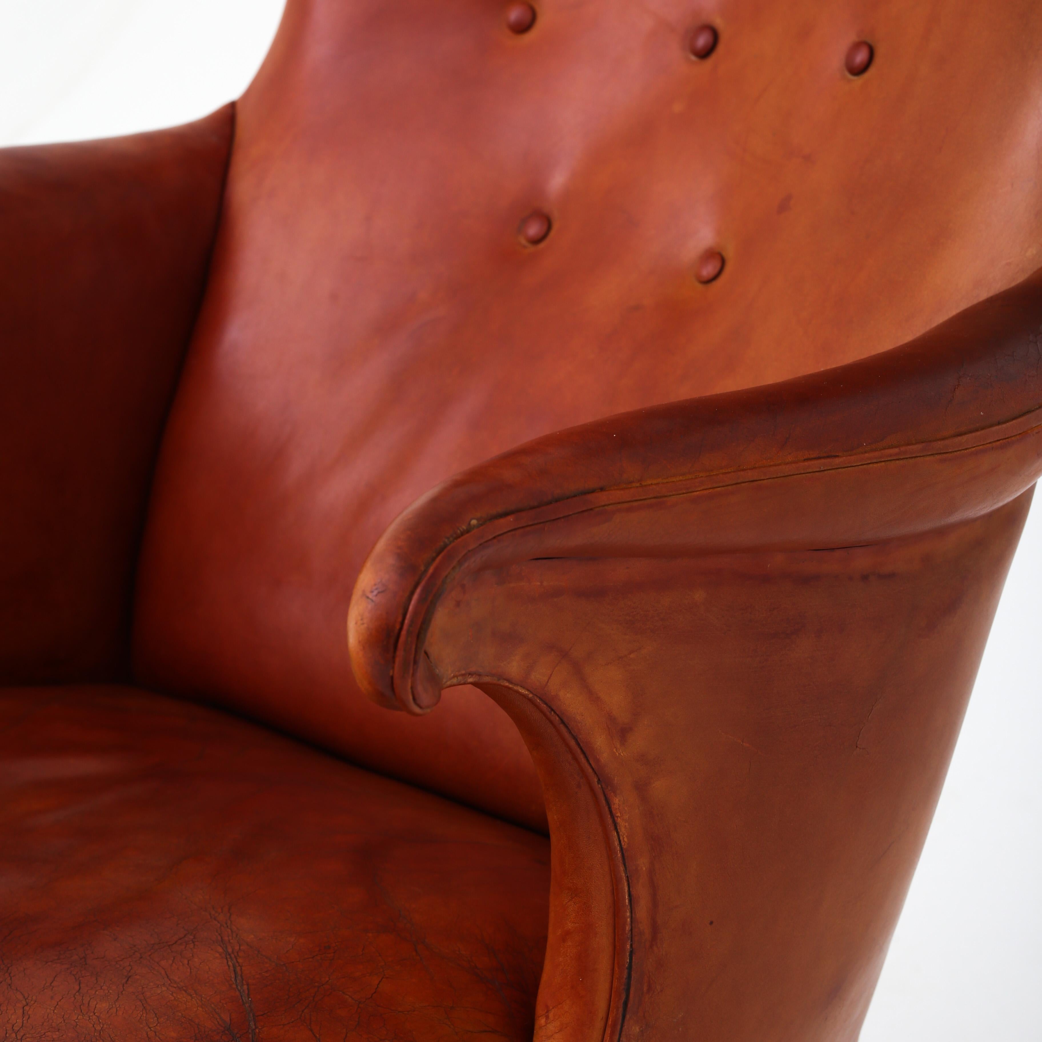 Danish Pair of Frits Henningsen Wingback