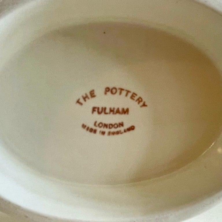 Pair of Fulham Pottery Lotus Vases For Sale at 1stDibs